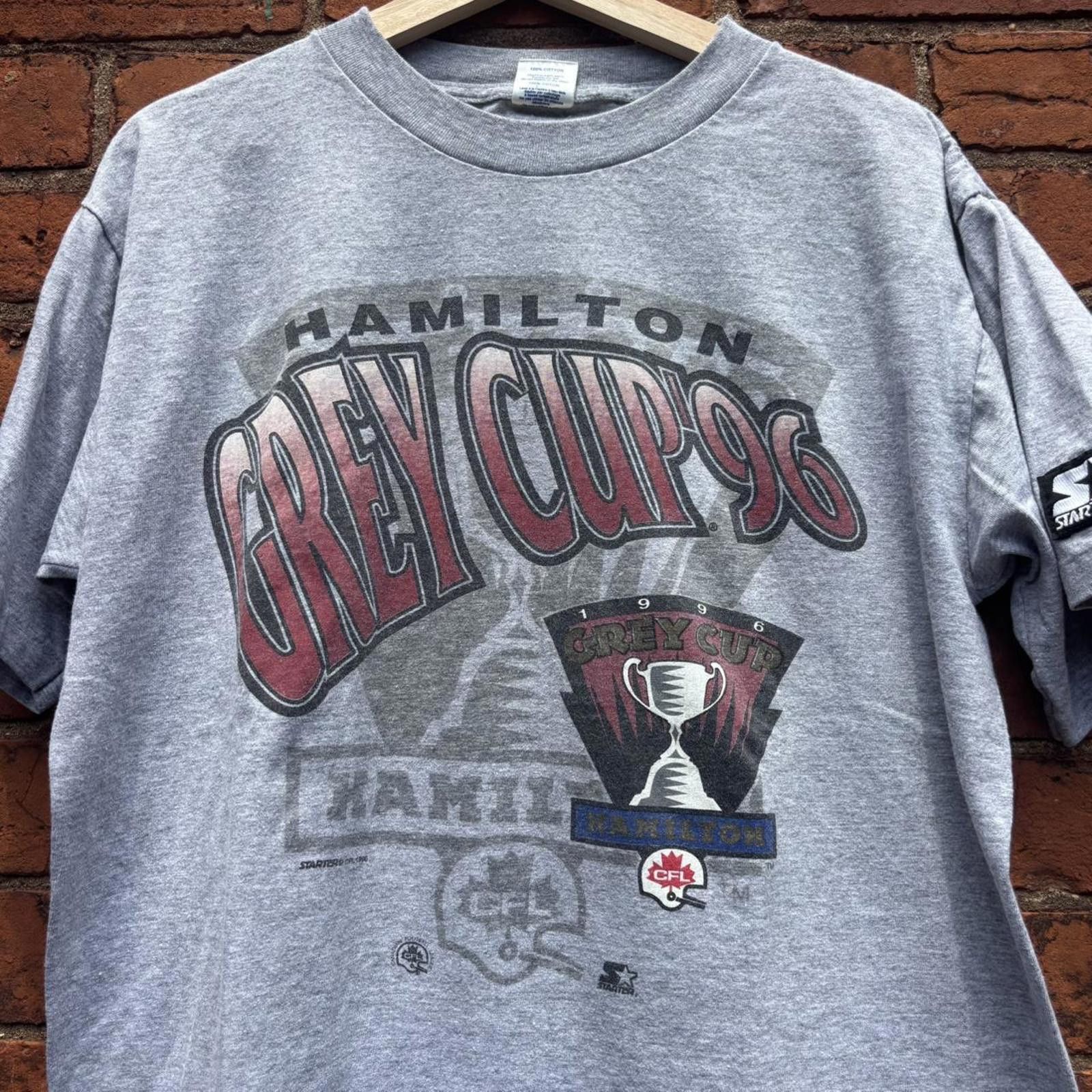 Starter Vintage Hamilton grey cup starter t shirt 1996 M/L Size US M / EU 48-50 / 2 - 2 Thumbnail
