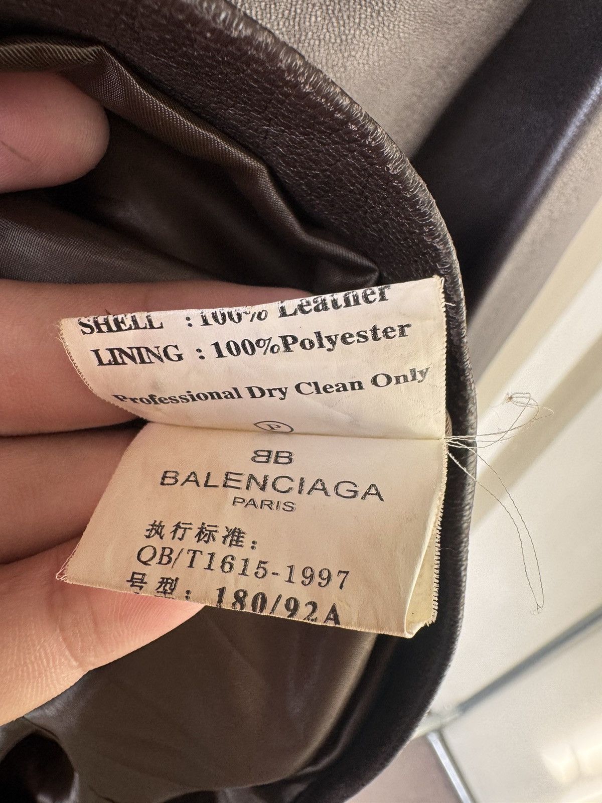 Balenciaga Balenciaga Nicolas Ghesquière Zip-Up Leather Jacket Size US XL / EU 56 / 4 - 9 Thumbnail