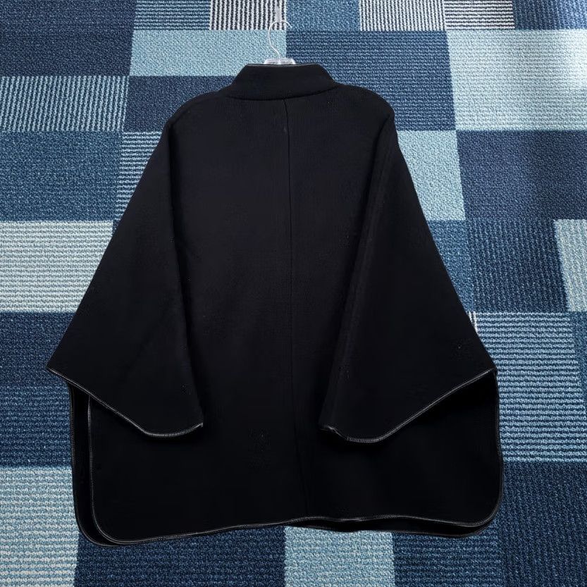 Vintage Mark & Graham Jacket Womens L Black Kimono Wool Blend Size L / US 10 / IT 46 - 1 Thumbnail