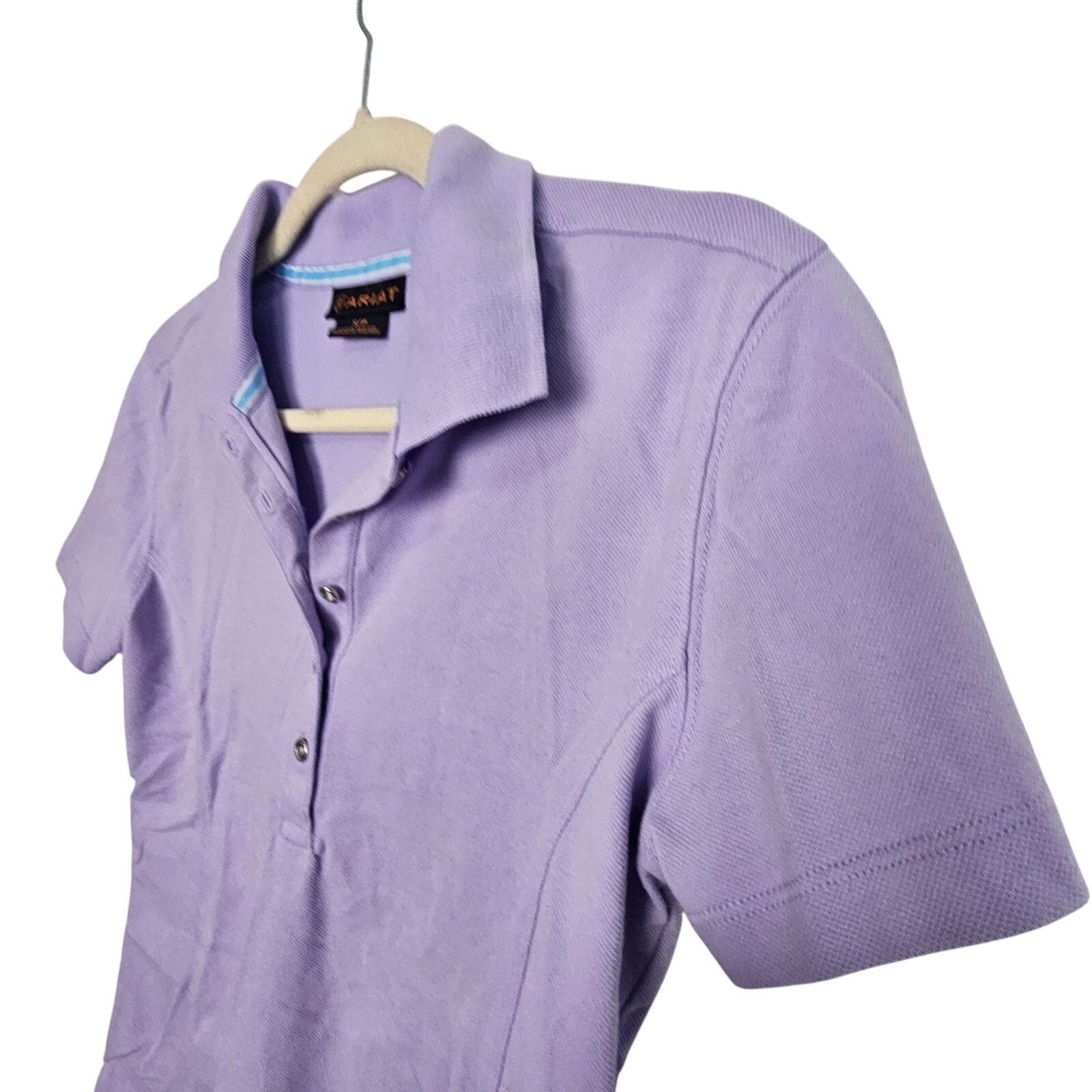 Ariat Ariat Short Sleeve Polo Shirt Pullover Top Lavender Woman S Size S / US 4 / IT 40 - 4 Thumbnail