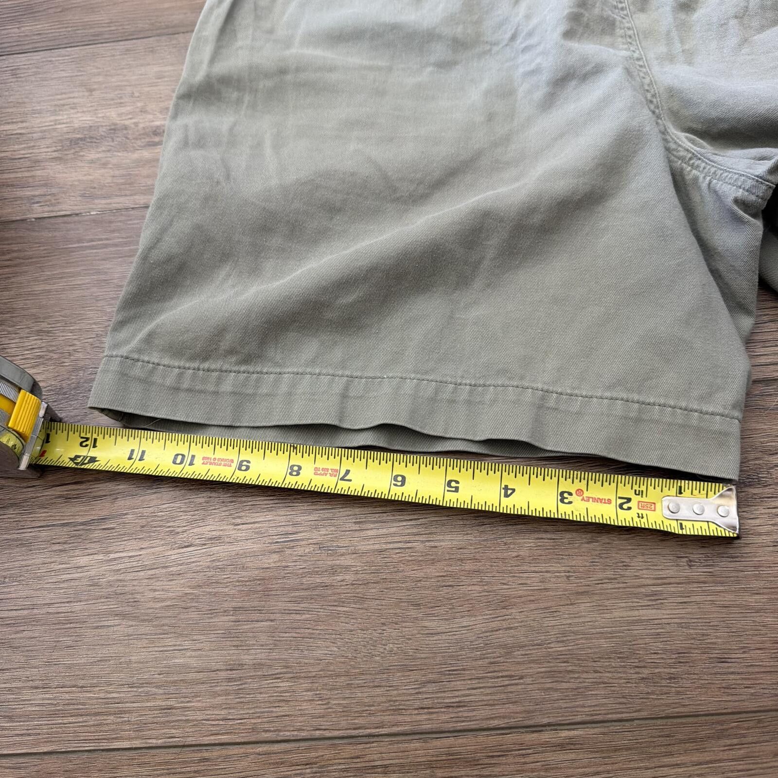 Other Vintage 90s Jones Wear Sport Cotton Cargo Shorts Olive Green Size US 34 / EU 50 - 7 Thumbnail