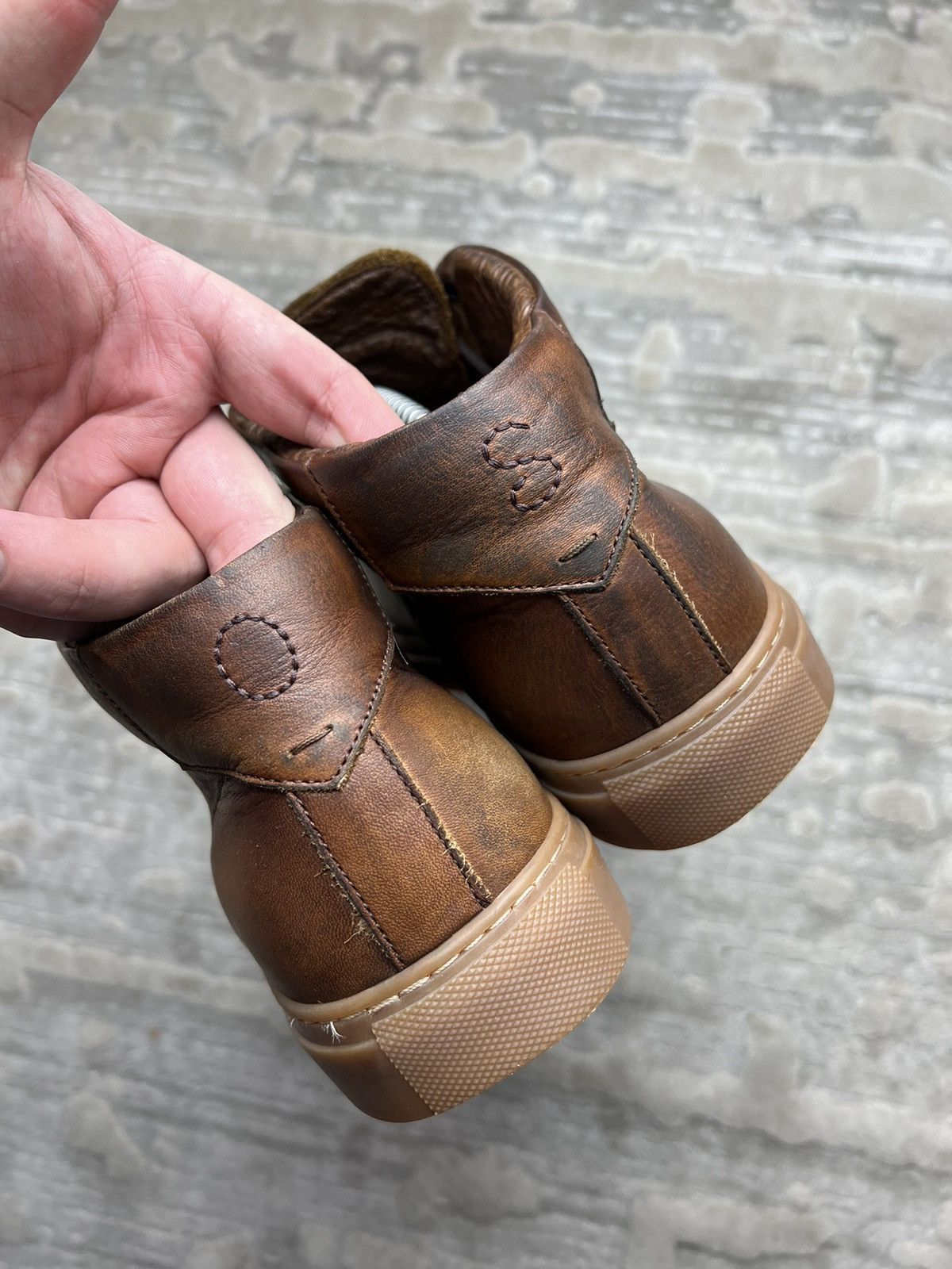 Oliver Sweeney Nova Shoes Sneakers Hi Top Leather Sale in Brown, Men's (Size 9) — image 6 of 6
