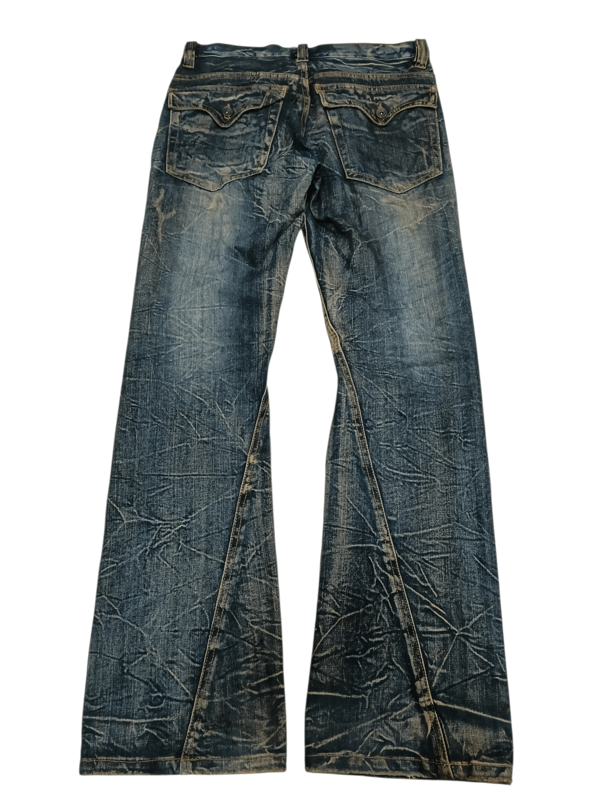 Seditionaries 💥 Nylous Clothing Mudwash Flared Denim 💥 Size US 33 - 6 Thumbnail