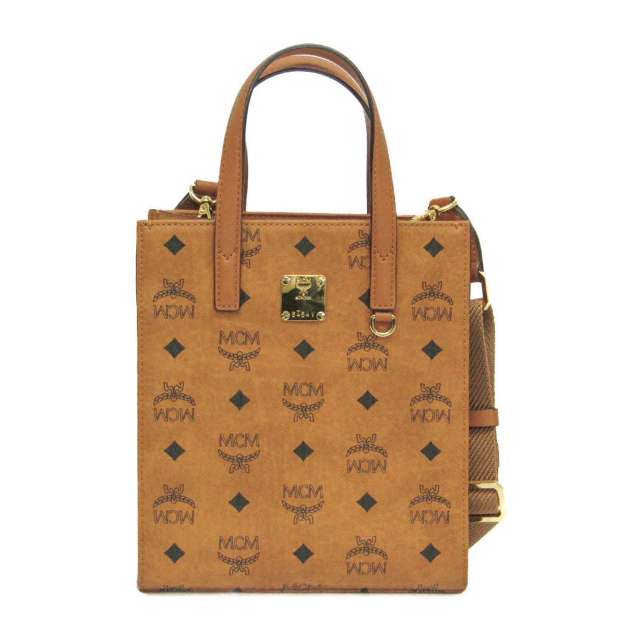 MCM MCM Visetos Klassik Tote Bag Mini MMTAAKC02CO001 Women's Coated Canvas Handbag,Shoulder Bag Brown Size ONE SIZE - 1 Thumbnail