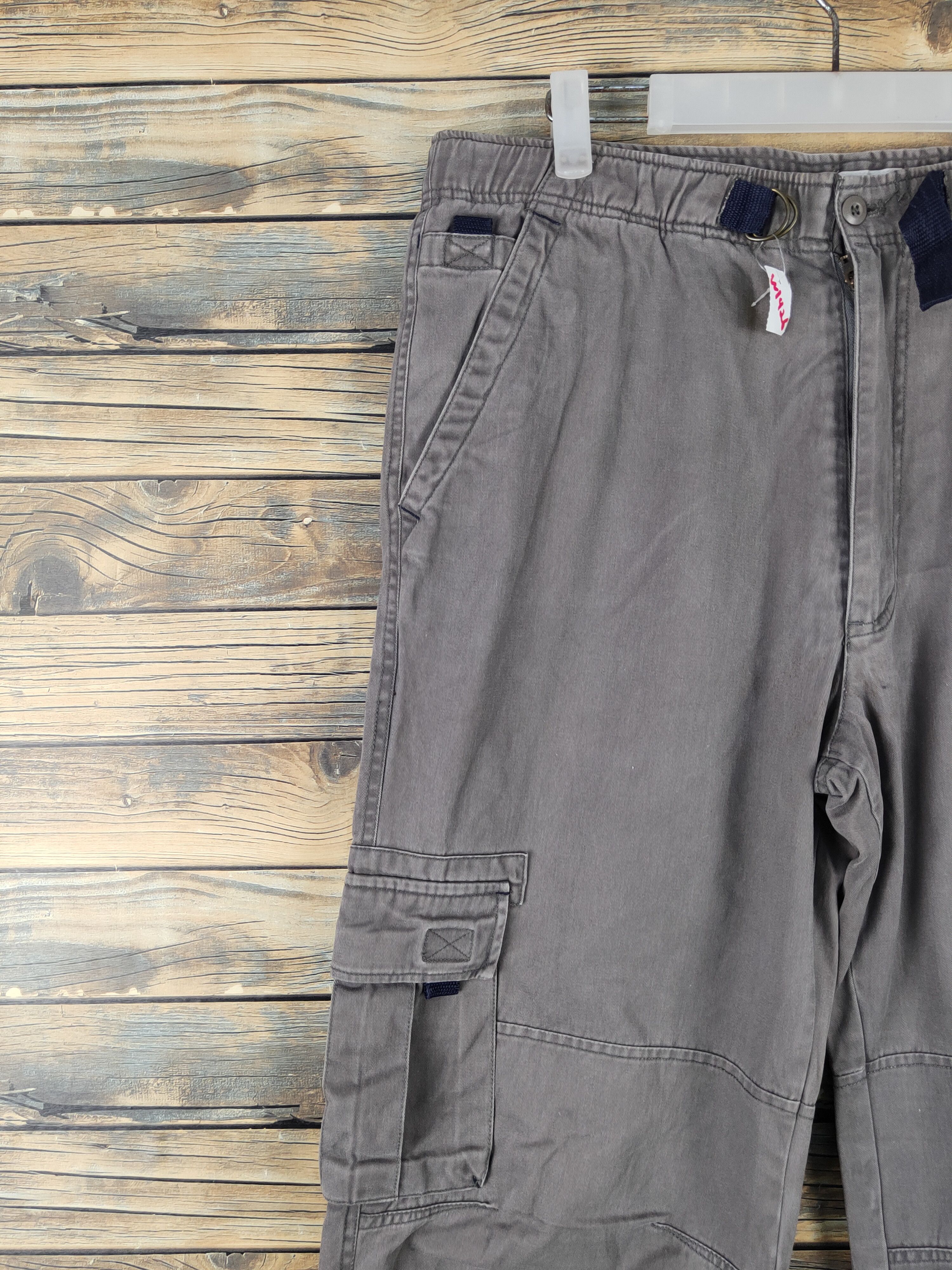 Japanese Brand B.C Factory Gray Multipocket Tactical Cargo Pants#W1426 Size US 35 - 4 Thumbnail