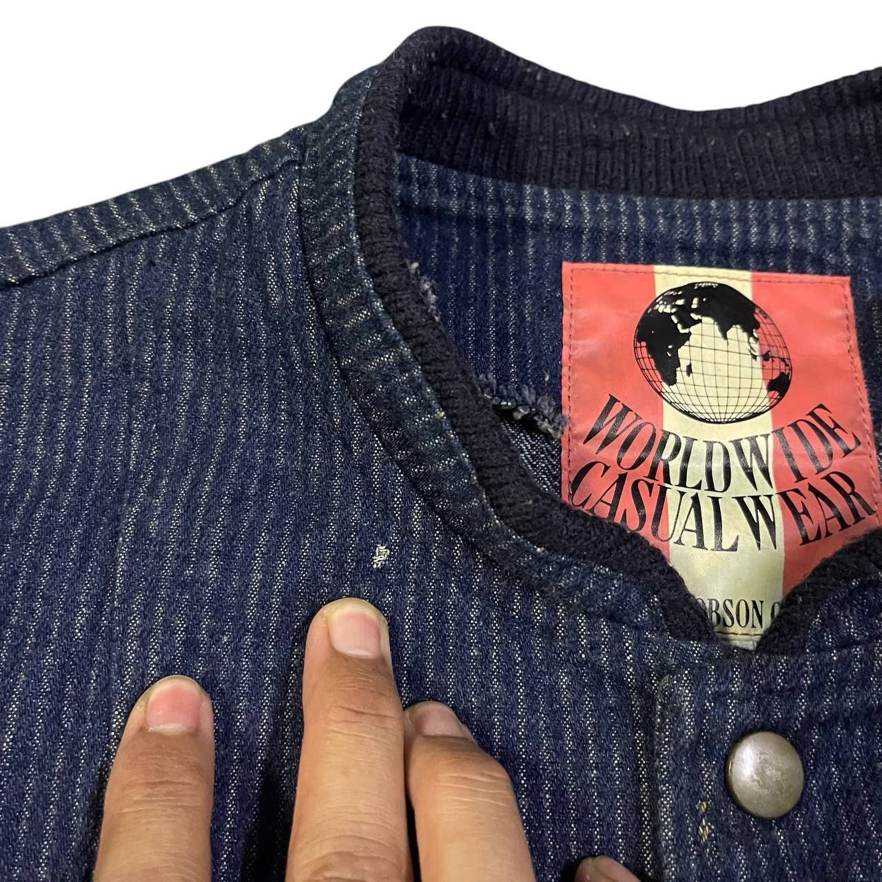Issey Miyake Vintage Bobson Striped Bomber Jacket Issey Style Size US M / EU 48-50 / 2 - 5 Thumbnail