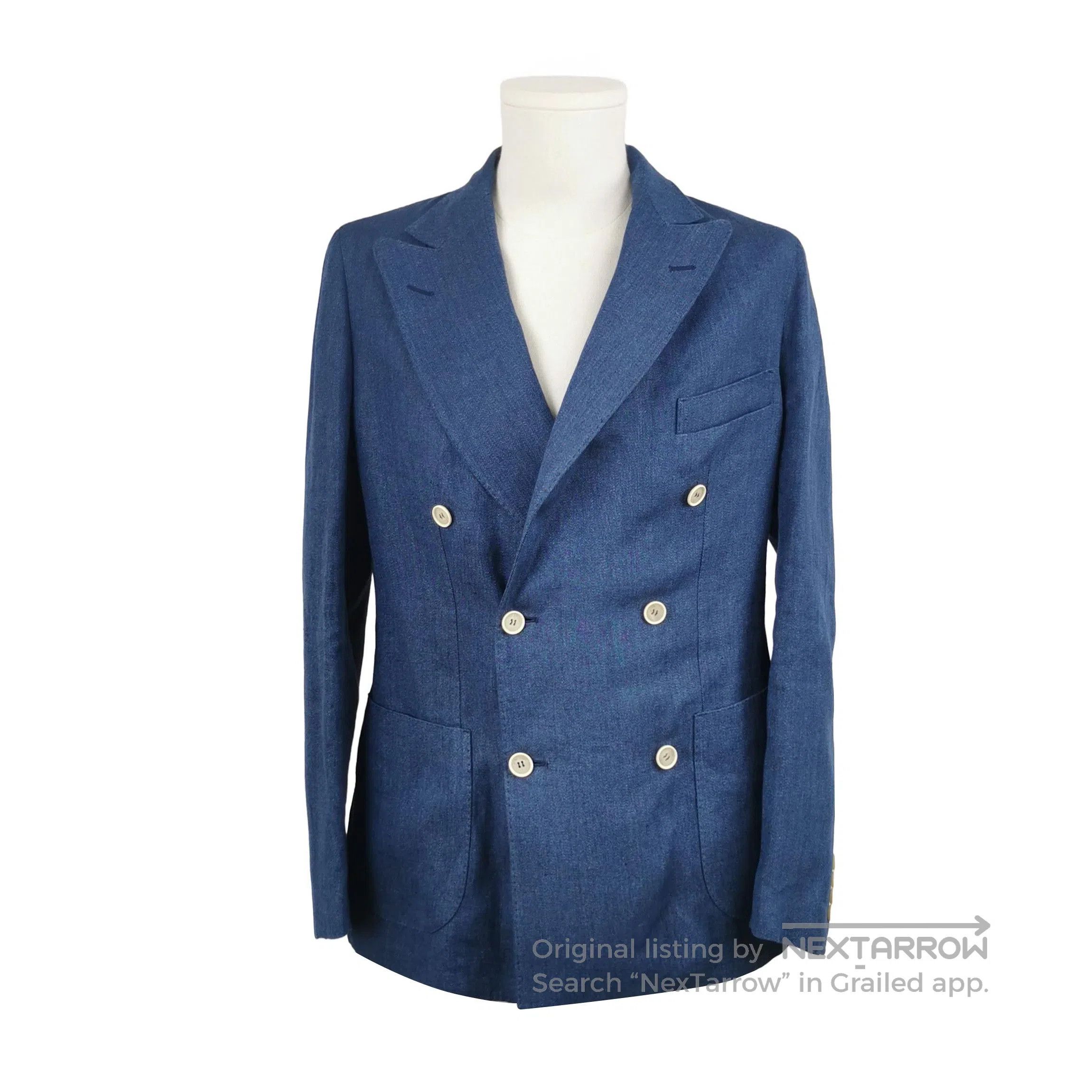 Loro Piana Loro Piana Linen Double-Breasted Lapel Coat M. Size US XS / EU 42 / 0 - 1 Thumbnail