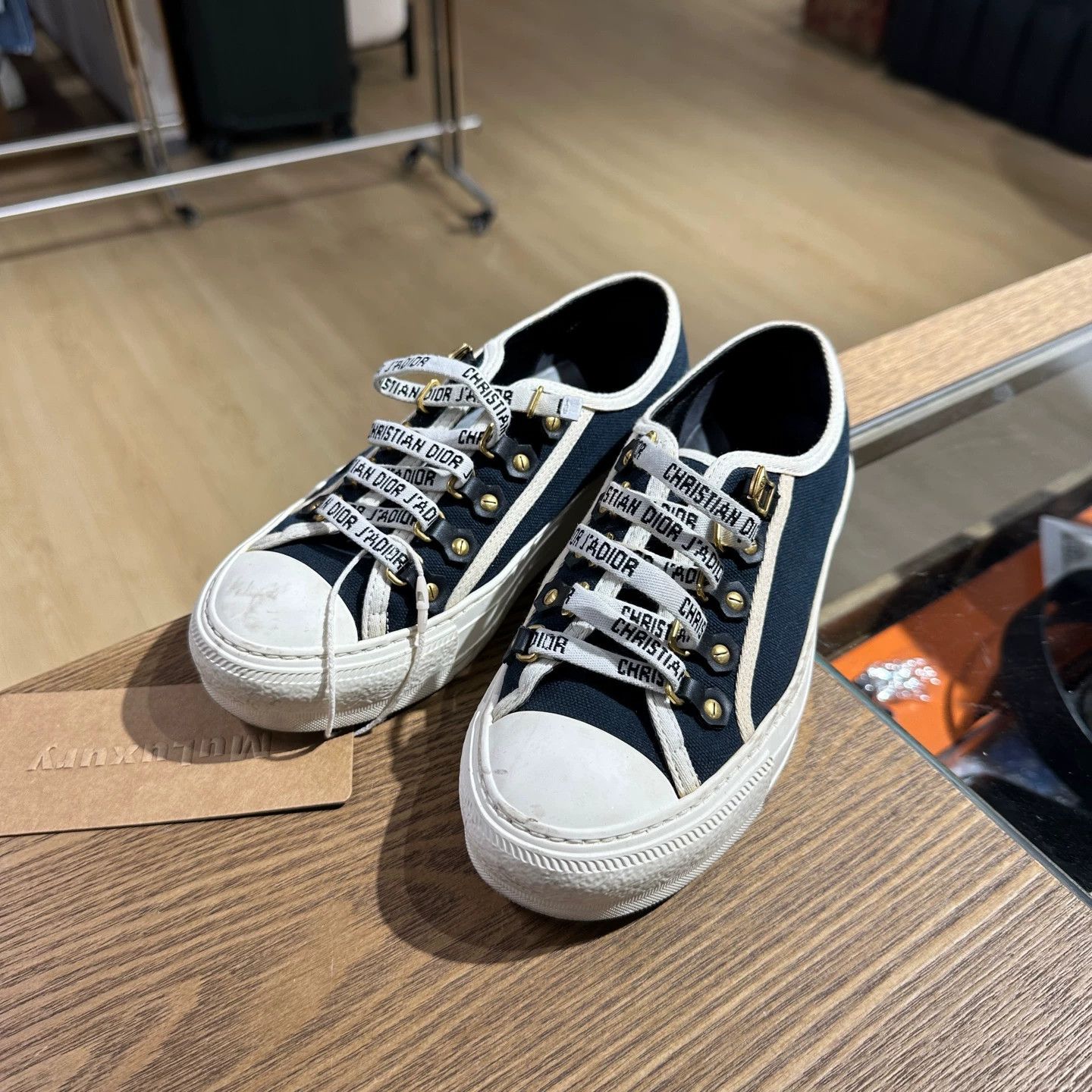 Christian Dior Monsieur Christian Dior Walk'n low top canvas sneakers 34 Size US 4 / IT 34 - 1 Thumbnail