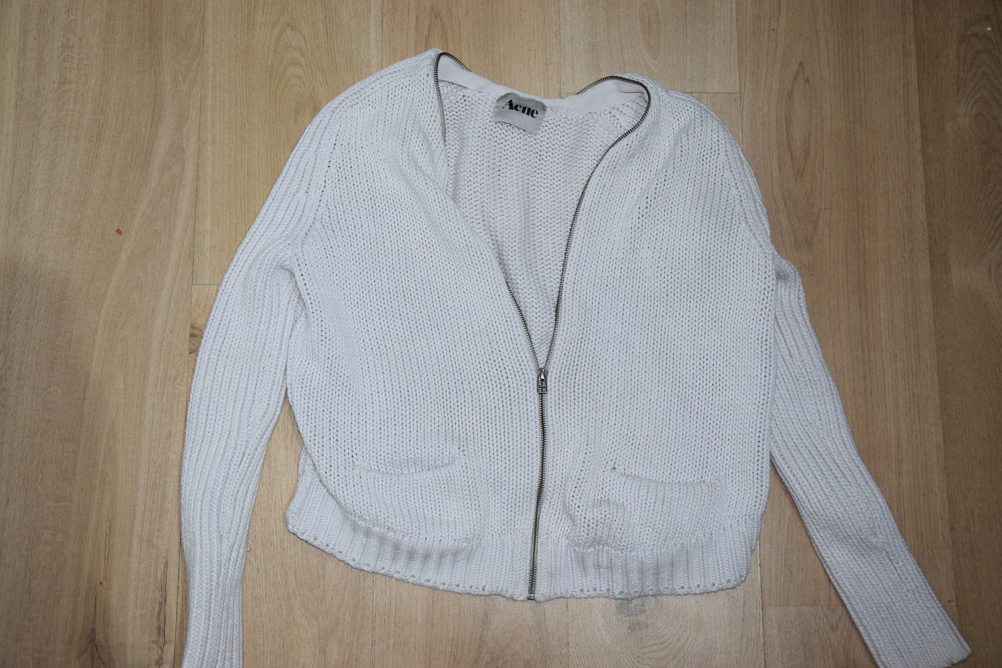 Acne Studios Acne Studios Zip-Up Ribbed Knit Cardigan Size S / US 4 / IT 40 - 1 Thumbnail