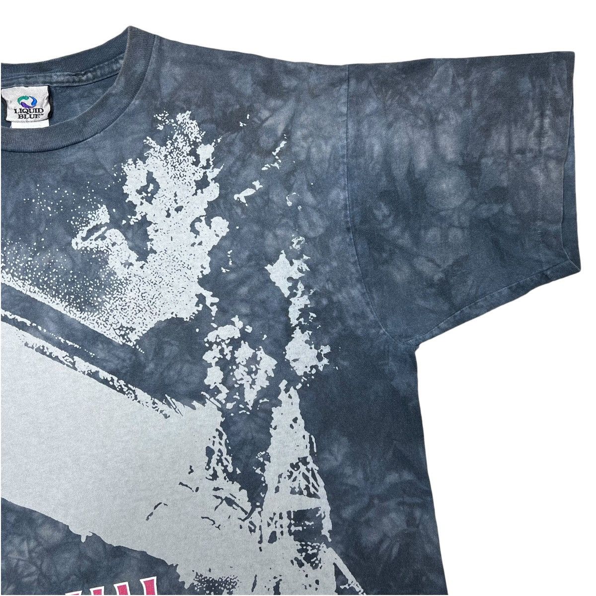 Band Tees × Liquid Blue × Vintage 1990s Led Zeppelin Blimp All Over Print Liquid Blue Band Tee Size US L / EU 52-54 / 3 - 7 Thumbnail