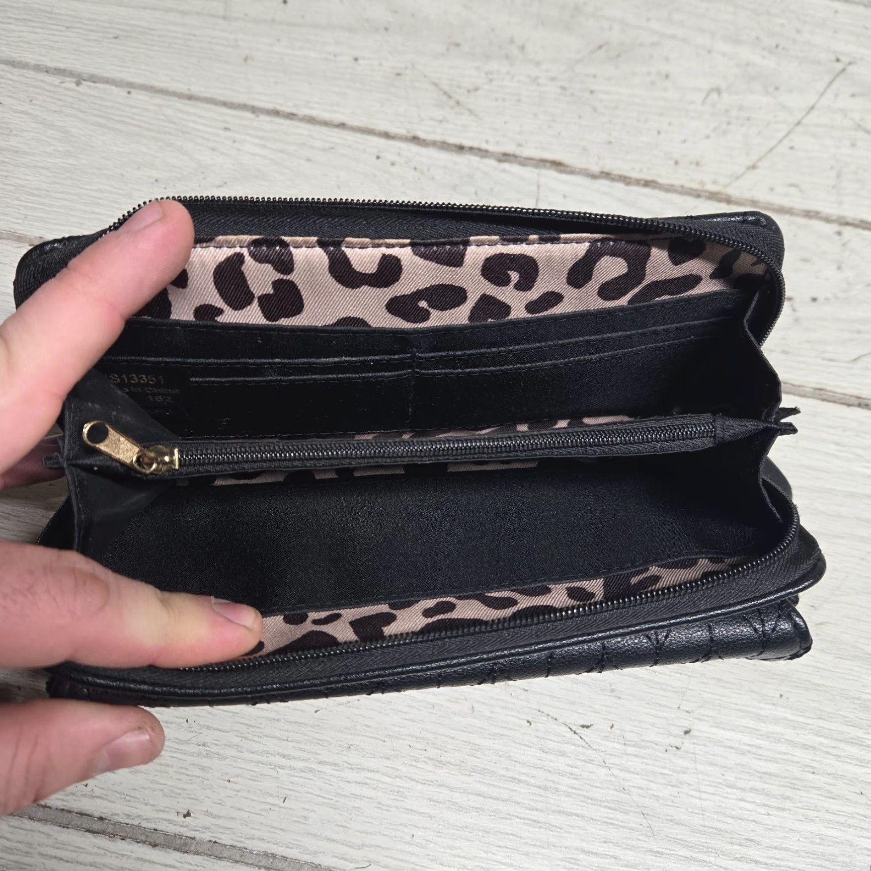 Jessica Simpson Jessica Simpson Wallet Black Faux Leather Snap Clutch Organizer One Size Women Wallet Size ONE SIZE - 5 Thumbnail