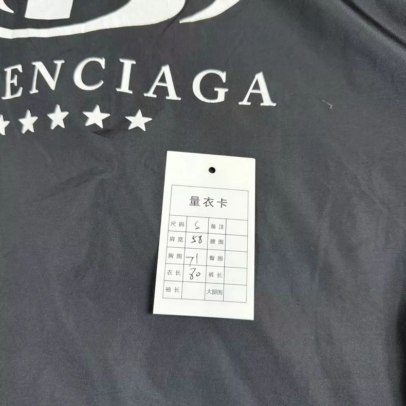 Balenciaga Balenciaga FW21 letter pattern loose collar long-sleeve lo Size US S / EU 44-46 / 1 - 7 Thumbnail