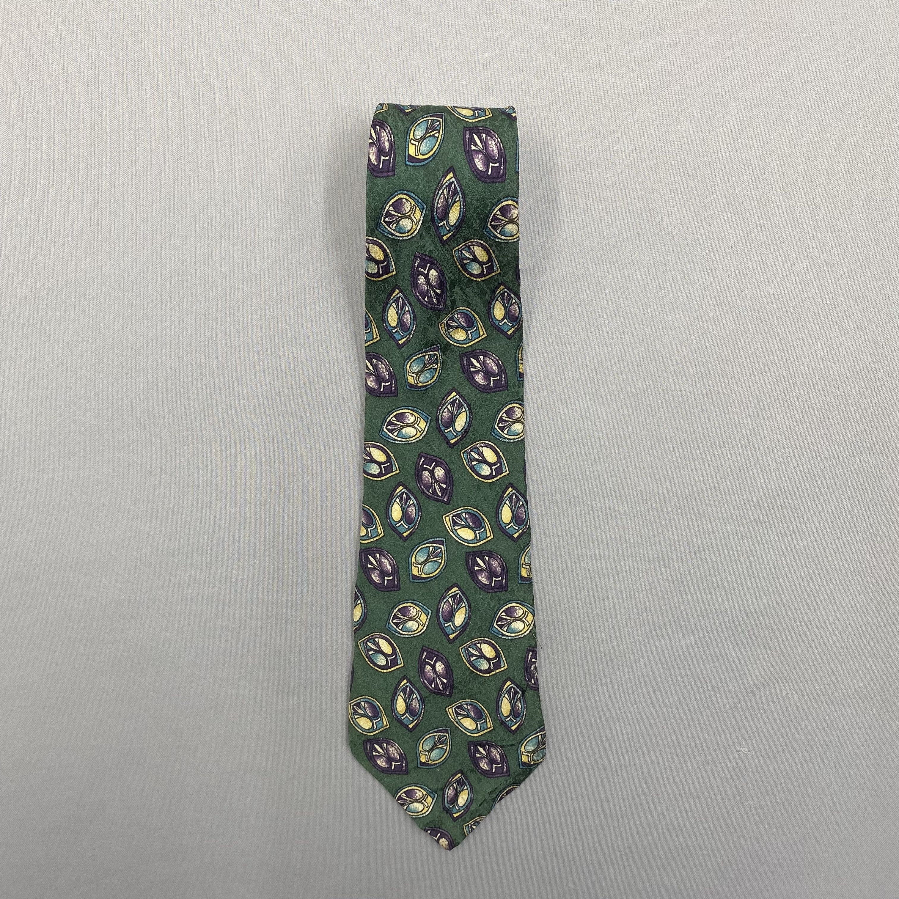 Trussardi Vintage Trussardi SILK Necktie Cravate Pure Silk Neck Tie Size ONE SIZE - 3 Thumbnail
