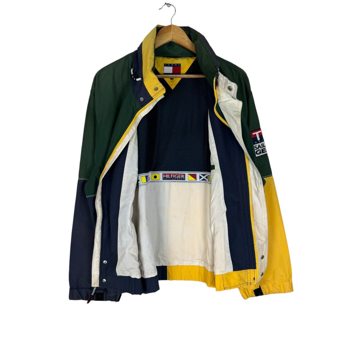 Tommy Hilfiger ⚡️TOMMY HILFIGER SAILING GEAR HOODIE COLOUR WAY JACKET Size US L / EU 52-54 / 3 - 9 Thumbnail