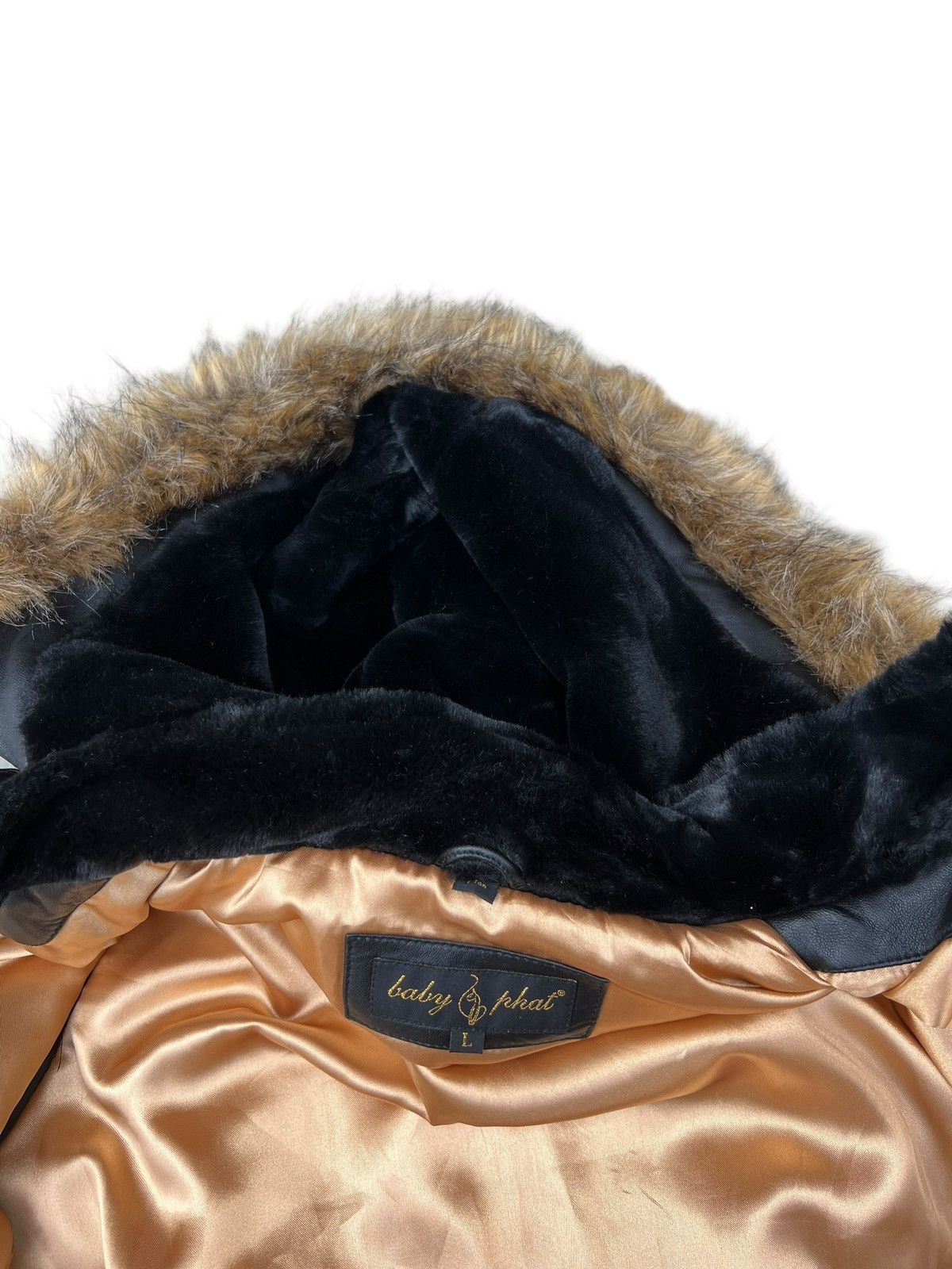 Leather Baby Phat Nappa Leather Jacket Hoodie Size L / US 10 / IT 46 - 14 Thumbnail
