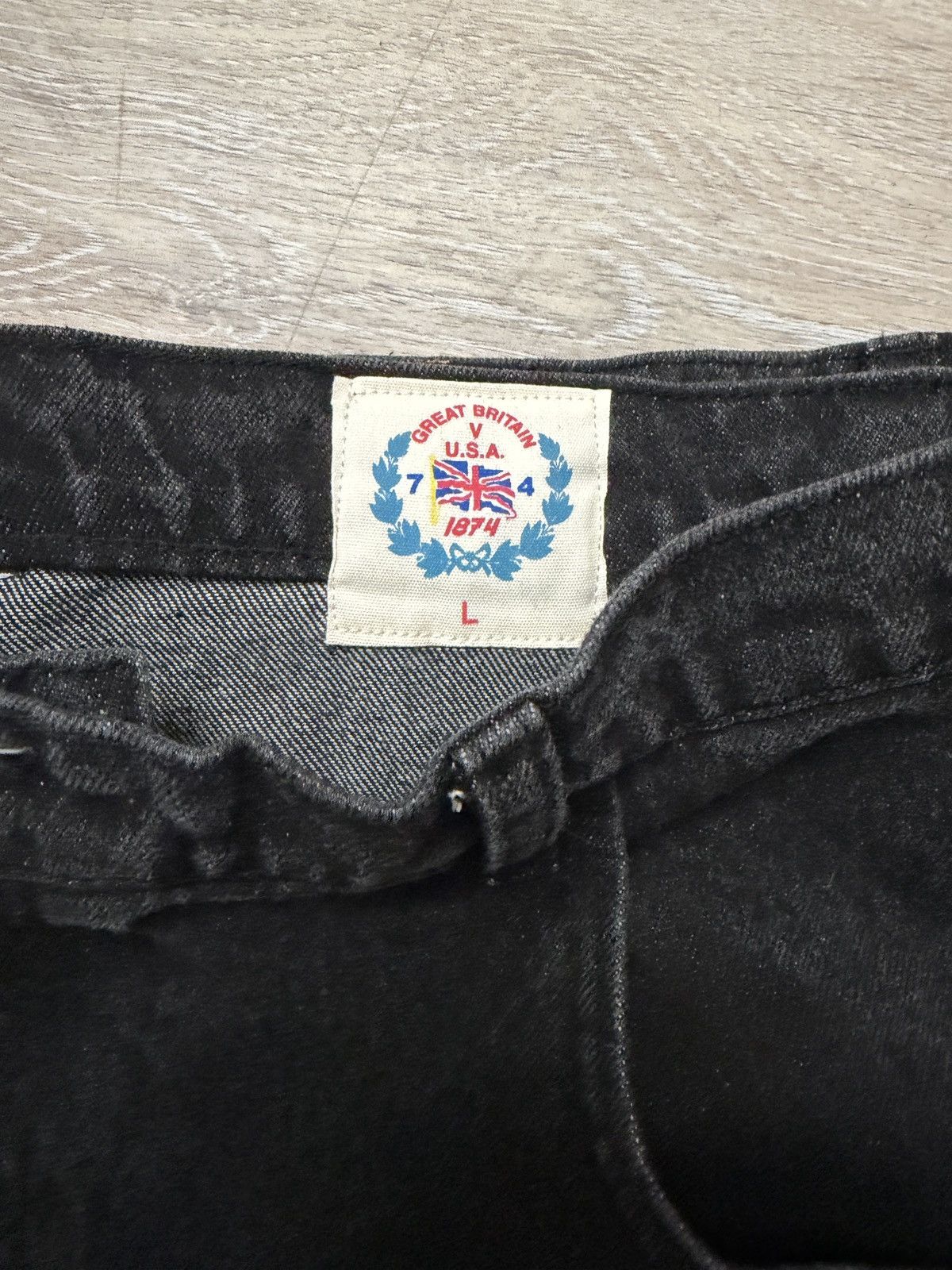 74 Is War 74 is War Black Baggy Denim Size US 34 / EU 50 - 3 Thumbnail