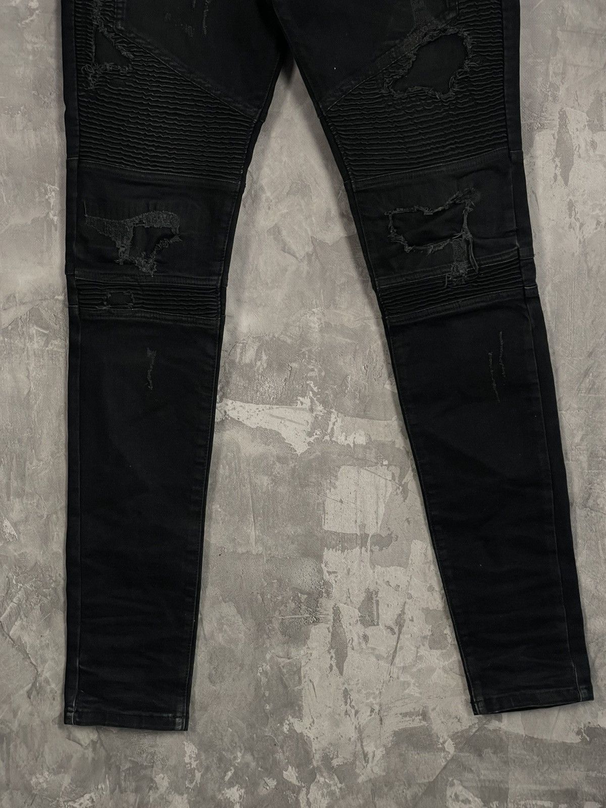 Represent Clo. Represent Men’s Biker Denim Jeans Distressed Chicago Size US 34 / EU 50 - 6 Thumbnail