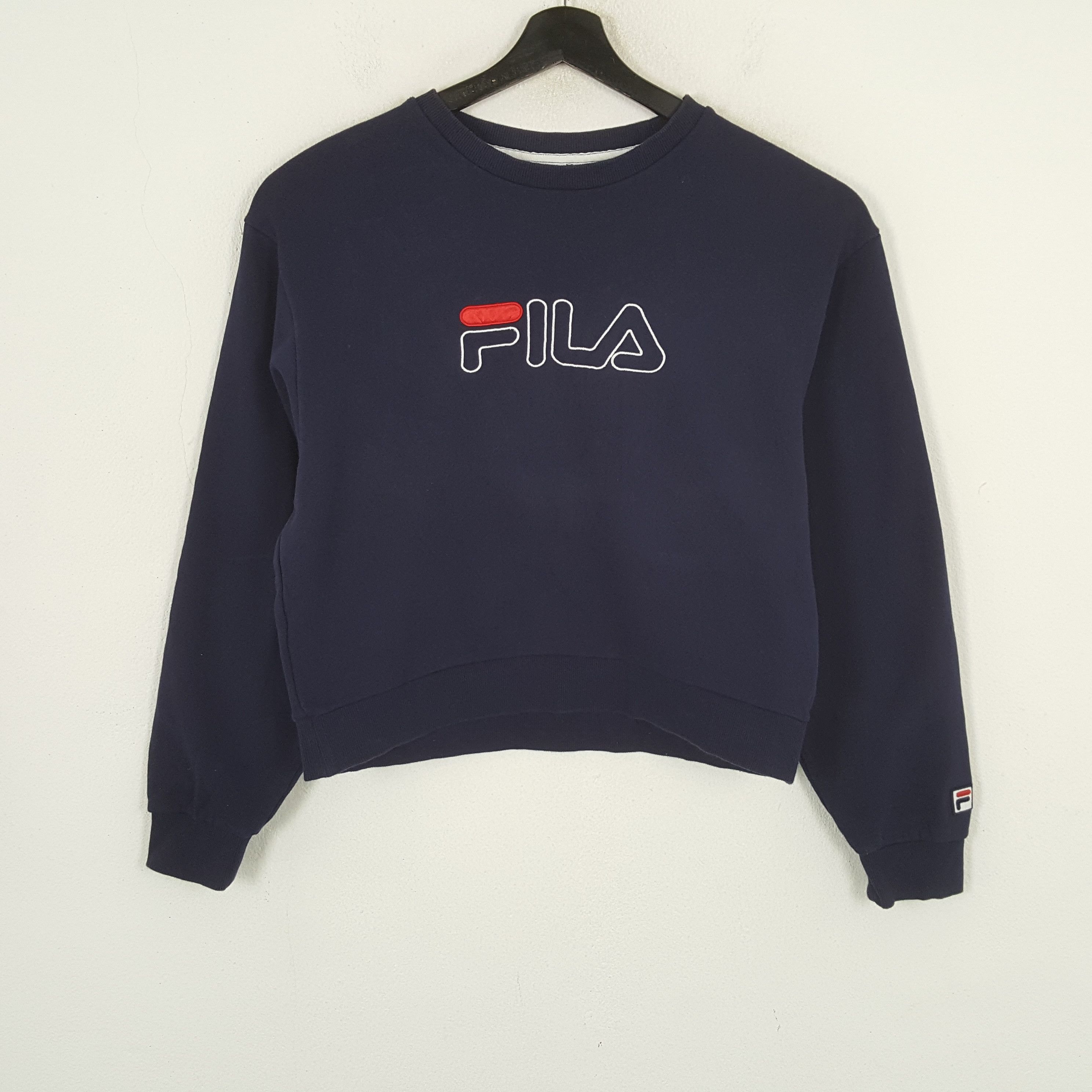 Fila × Vintage FILA Center Spellout Design Sweatshirt Size US M / EU 48-50 / 2 - 1 Thumbnail