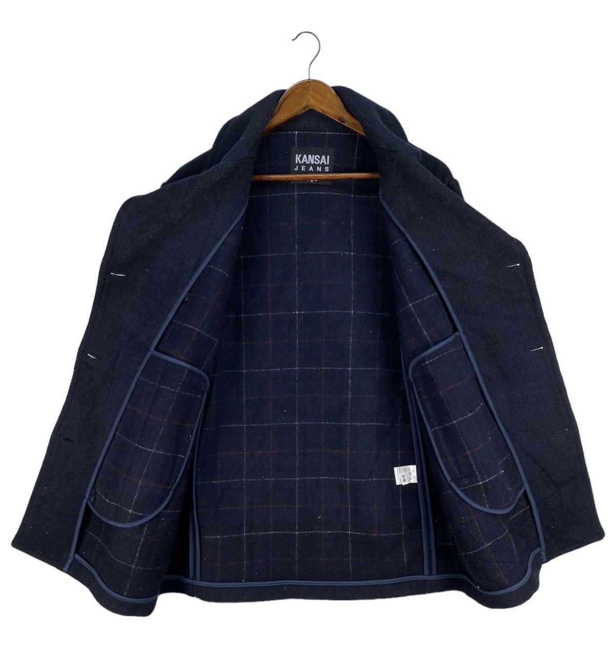 Kansai Yamamoto Kansai Jeans Wool Doublecollar Jacket Size US M / EU 48-50 / 2 - 4 Thumbnail