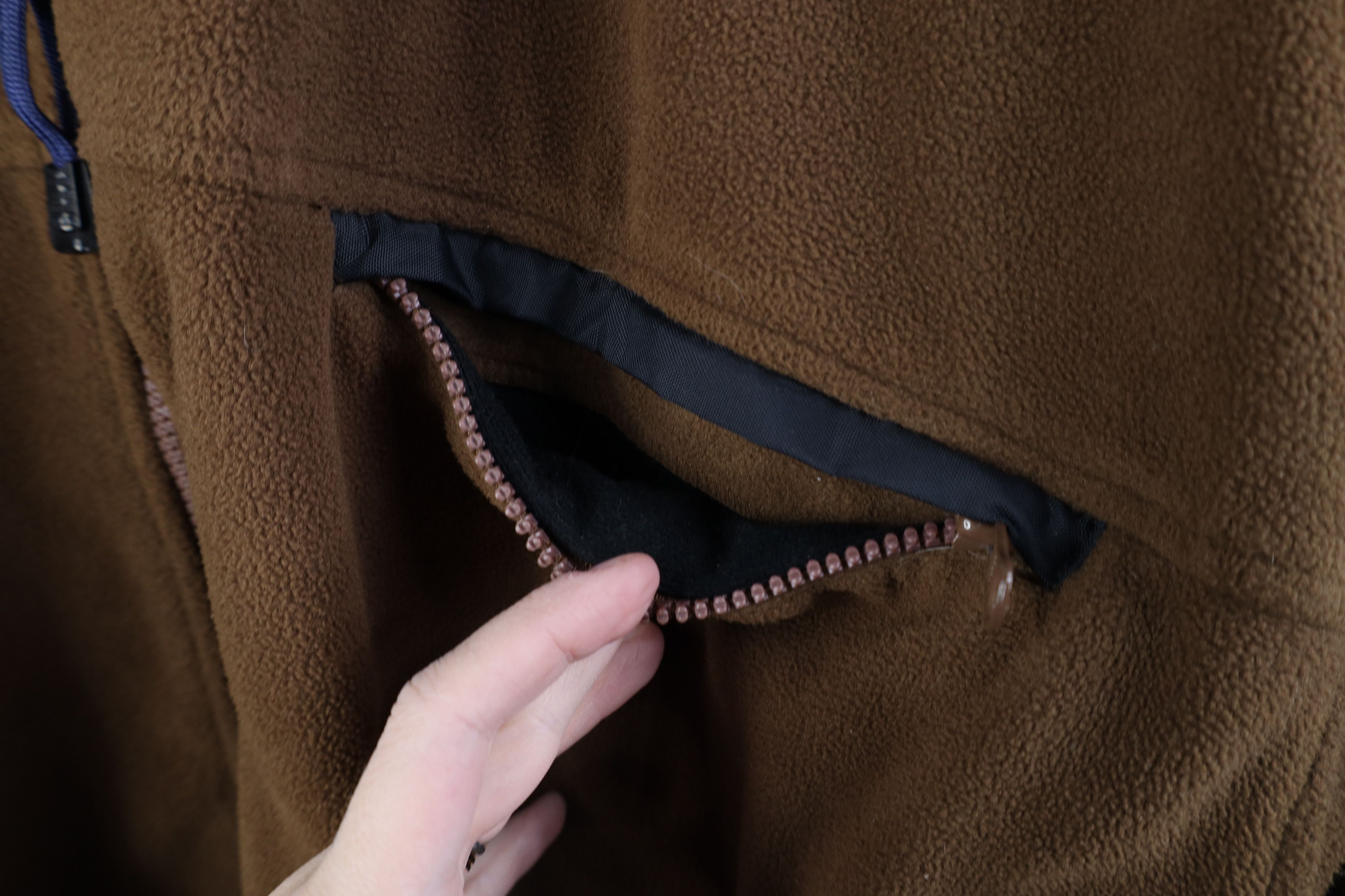 Pro-Keds Vintage 90s Keds Pro Keds Spell Out Fleece Jacket Brown Size 3XL / US 20-22 - 5 Thumbnail