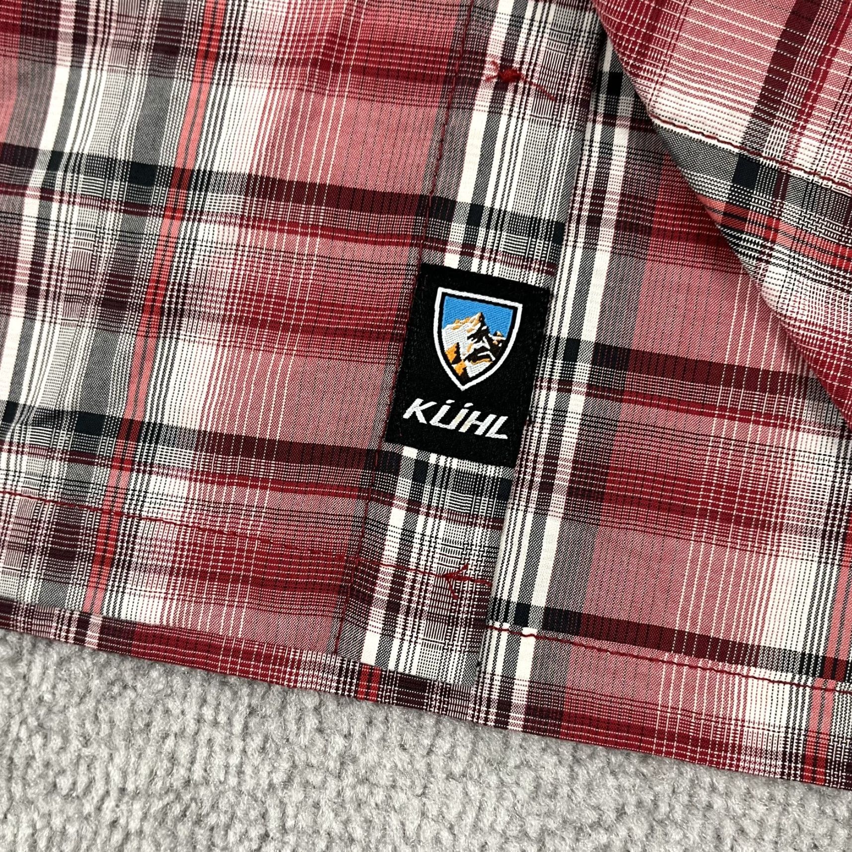 X-LARGE Kuhl Eluxur Shirt Mens XL X-Large Red Plaid Hiking Outdoor Camping Button Up S/S Size US XL / EU 56 / 4 - 2 Thumbnail