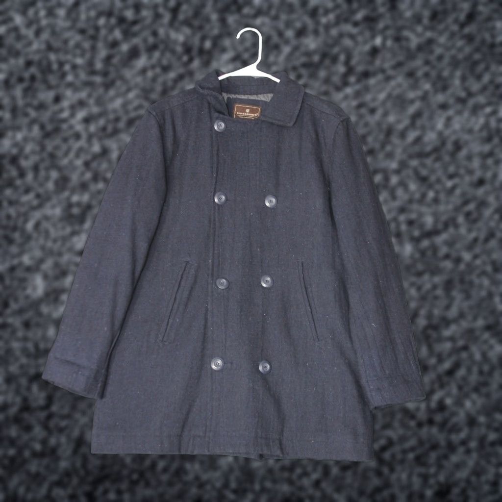 Vintage Steve & Barry's Pea Coat Mens S Navy Blue Wool Blend Double Breasted Jacket Size US S / EU 44-46 / 1 - 1 Thumbnail