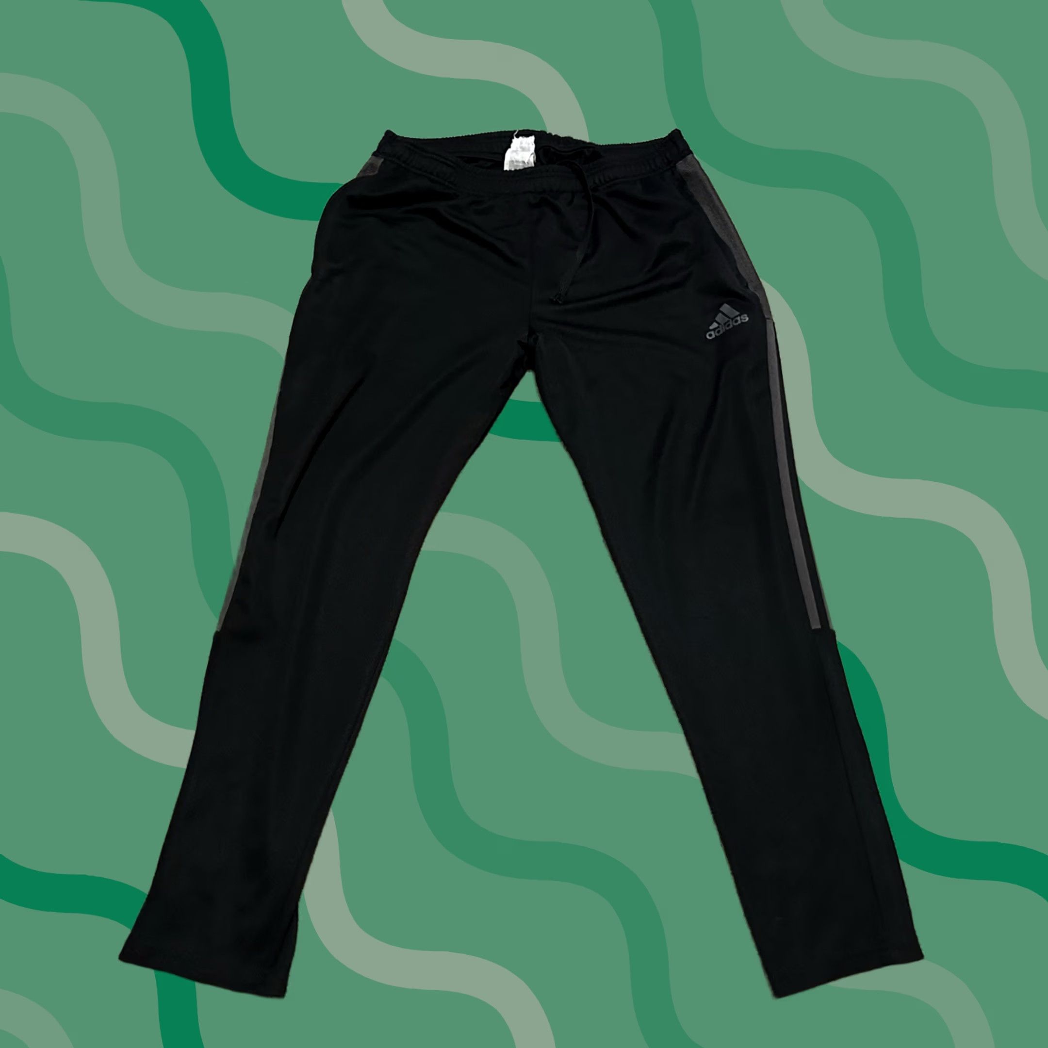 Adidas Adidas Tiro Pants Mens XL Elastic Waist Tapered Ankle Zip Soccer Aeroready Black Size US 36 / EU 52 - 1 Thumbnail