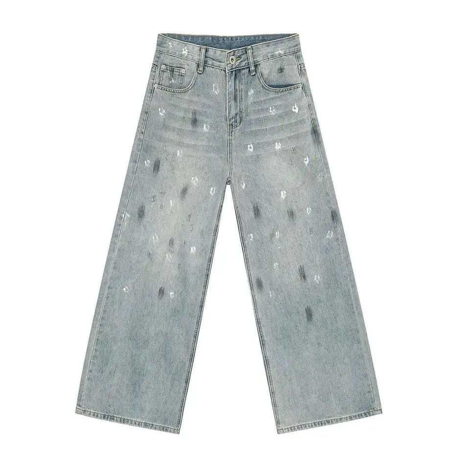 Japanese Brand Retro loose casual graffiti jeans Size US 32 / EU 48 - 5 Thumbnail