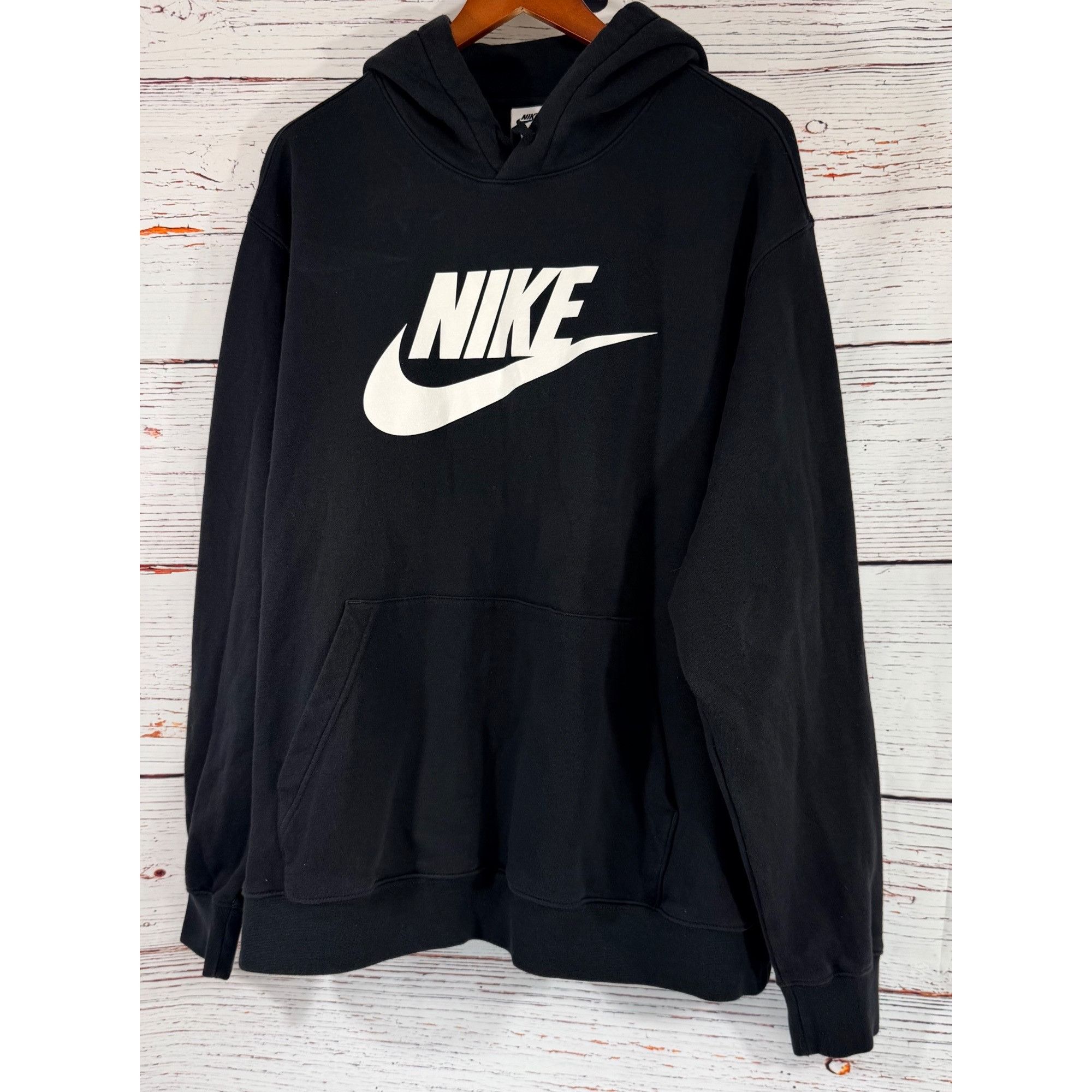Nike Nike Mens Black Pullover Hoodie XXL Fleece Lined With Kangar Size US XXL / EU 58 / 5 - 5 Thumbnail
