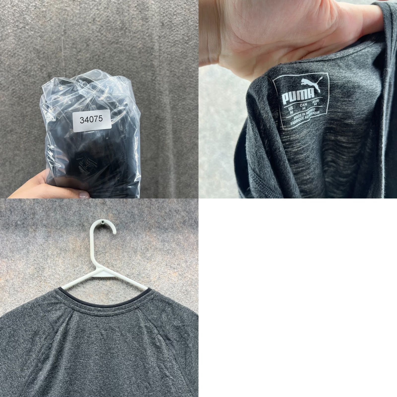 Puma Puma Shirt Mens Medium Gray Crewneck Logo Athletic Training Crewneck Heather Size US M / EU 48-50 / 2 - 8 Thumbnail