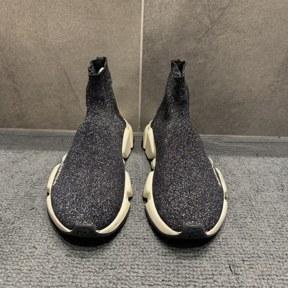 Balenciaga Balenciaga Speed Sock Runner Black Glitter Grailed