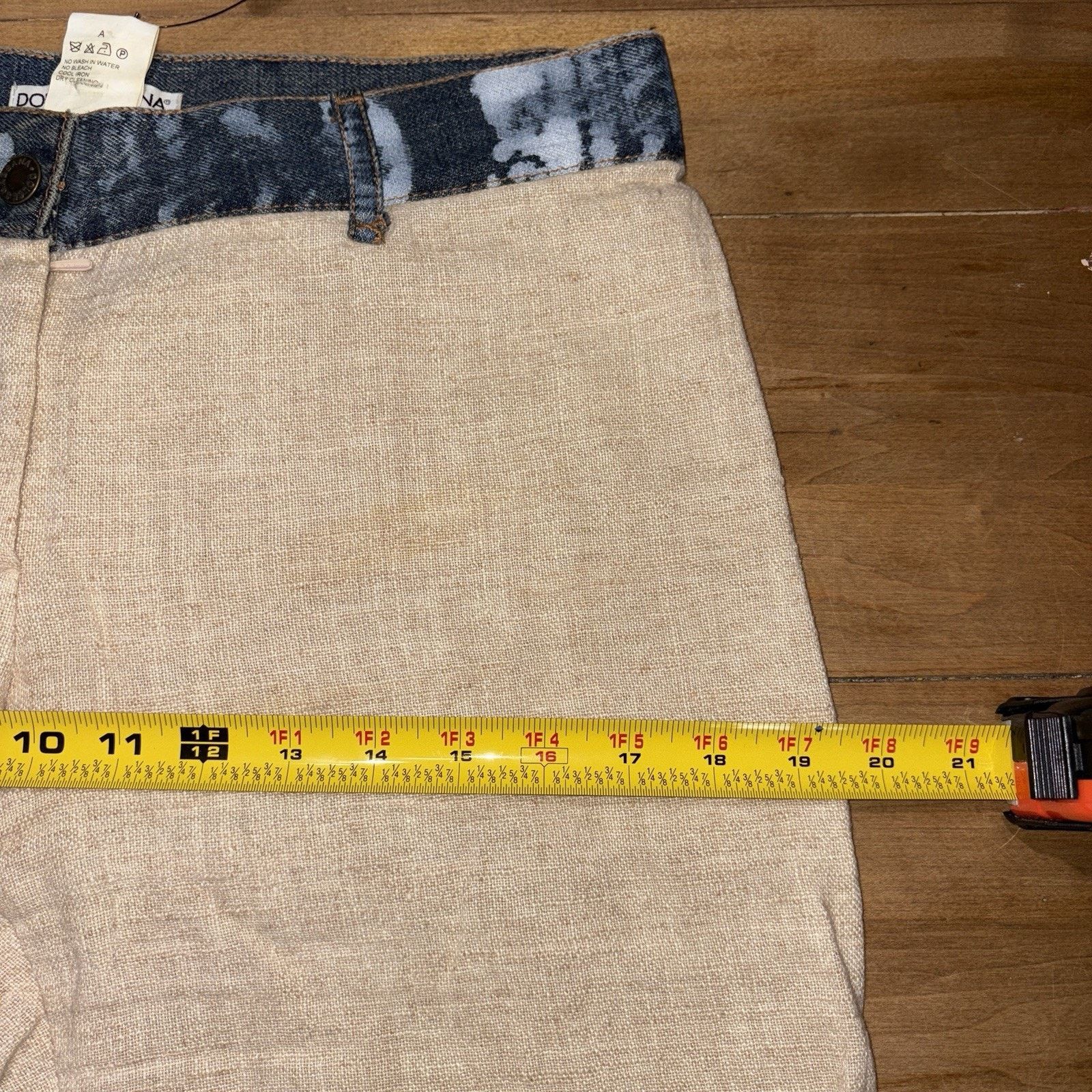 Dolce & Gabbana Vintage Dolce & Gabbana Archive Pant Pants mixt linen denim Size 28" / US 6 / IT 42 - 14 Thumbnail
