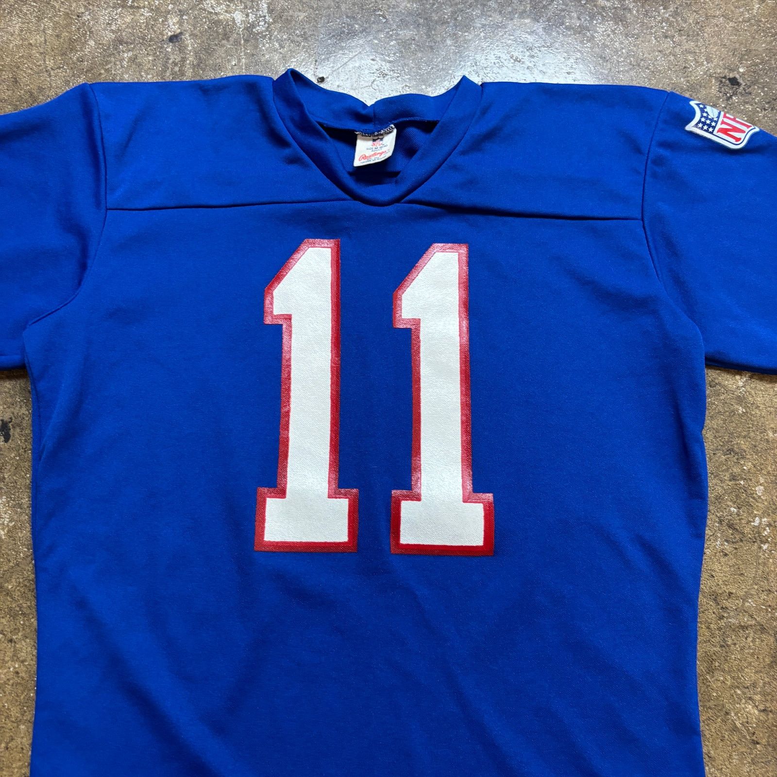 NFL × Vintage VTG 80s Rawlings NFL New York Giants Phil Simms 11 Jersey M Size US M / EU 48-50 / 2 - 2 Thumbnail