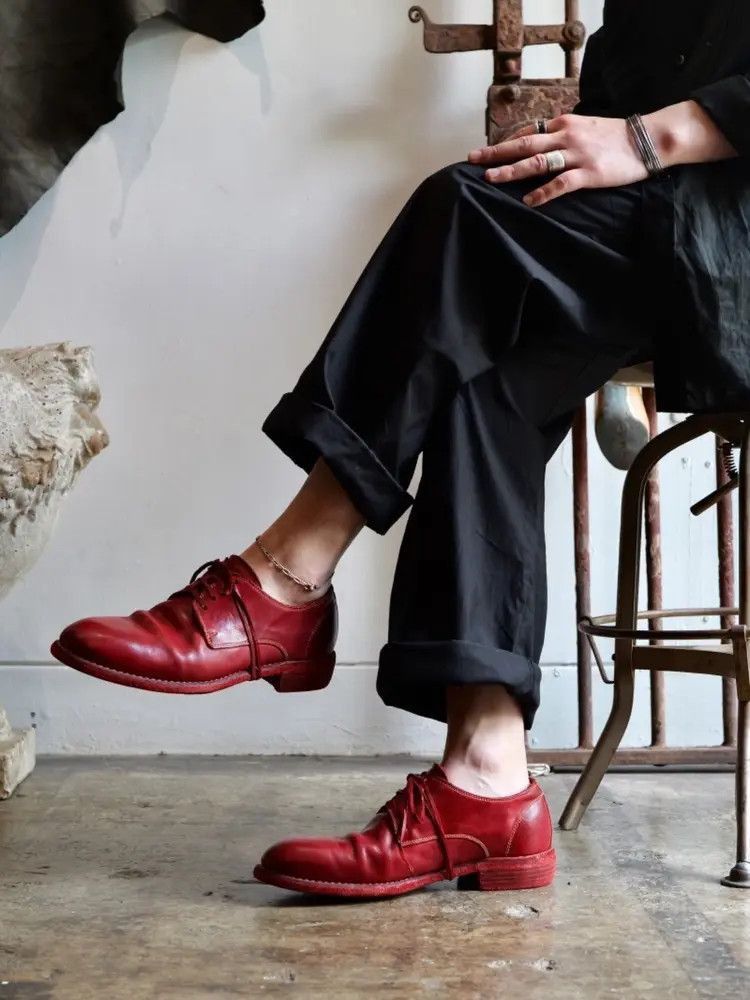 Guidi Guidi size 39 992 soft horse leather derby-2506 Size US 9 / IT 39 - 9 Thumbnail