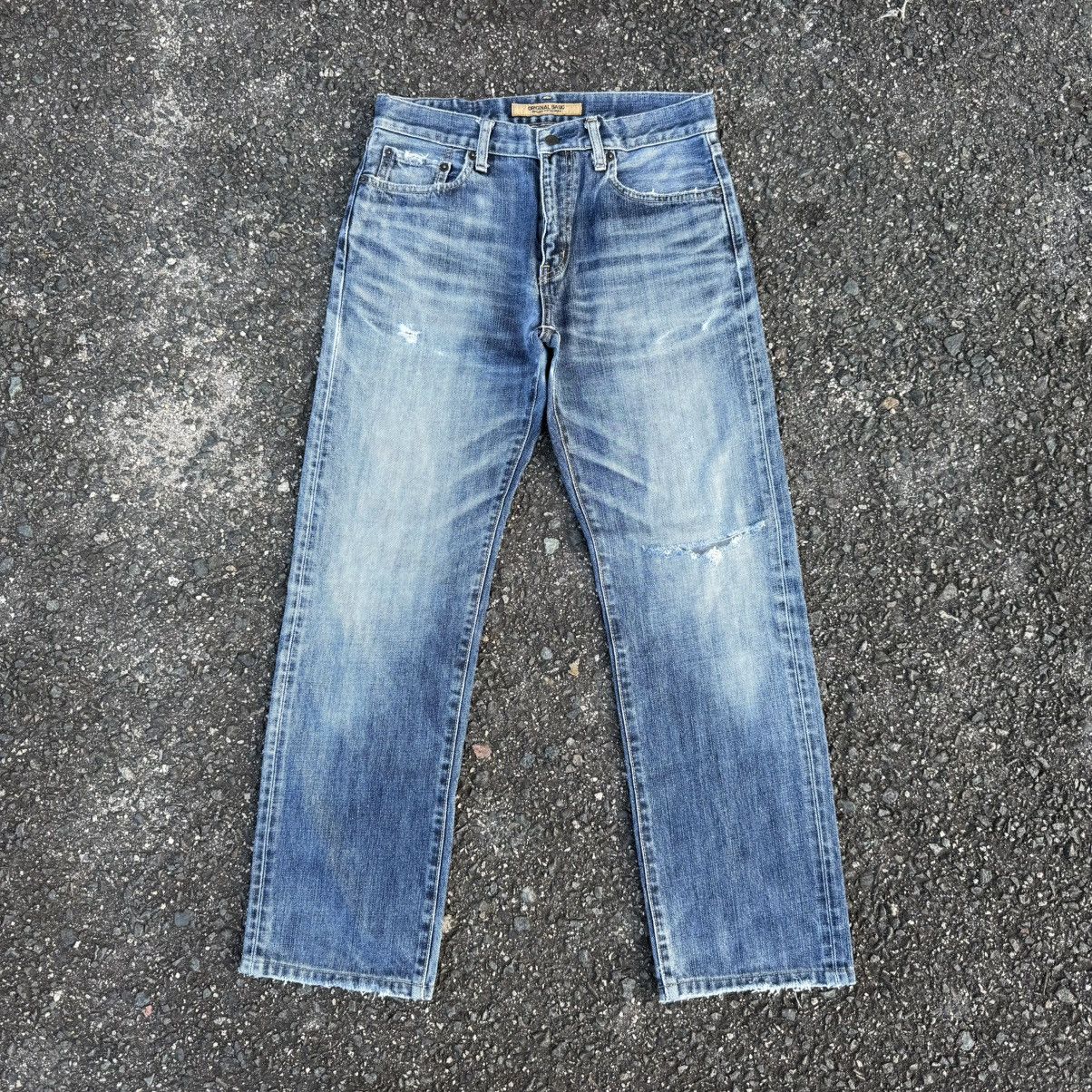 StraightFaded VINTAGE JAPAN S-002 FADED JEAN DENIM PANTS Size US 31 - 1 Thumbnail