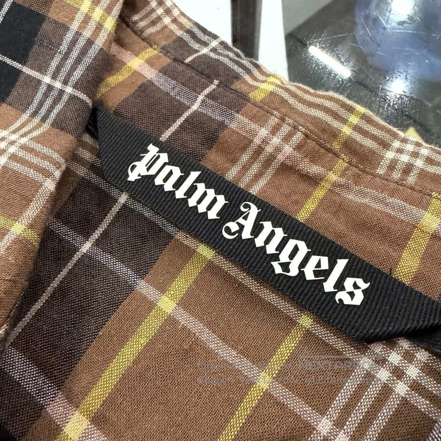 Palm Angels Palm Angels SS21 Bleached Logo Plaid Shirt. Size US M / EU 48-50 / 2 - 4 Thumbnail