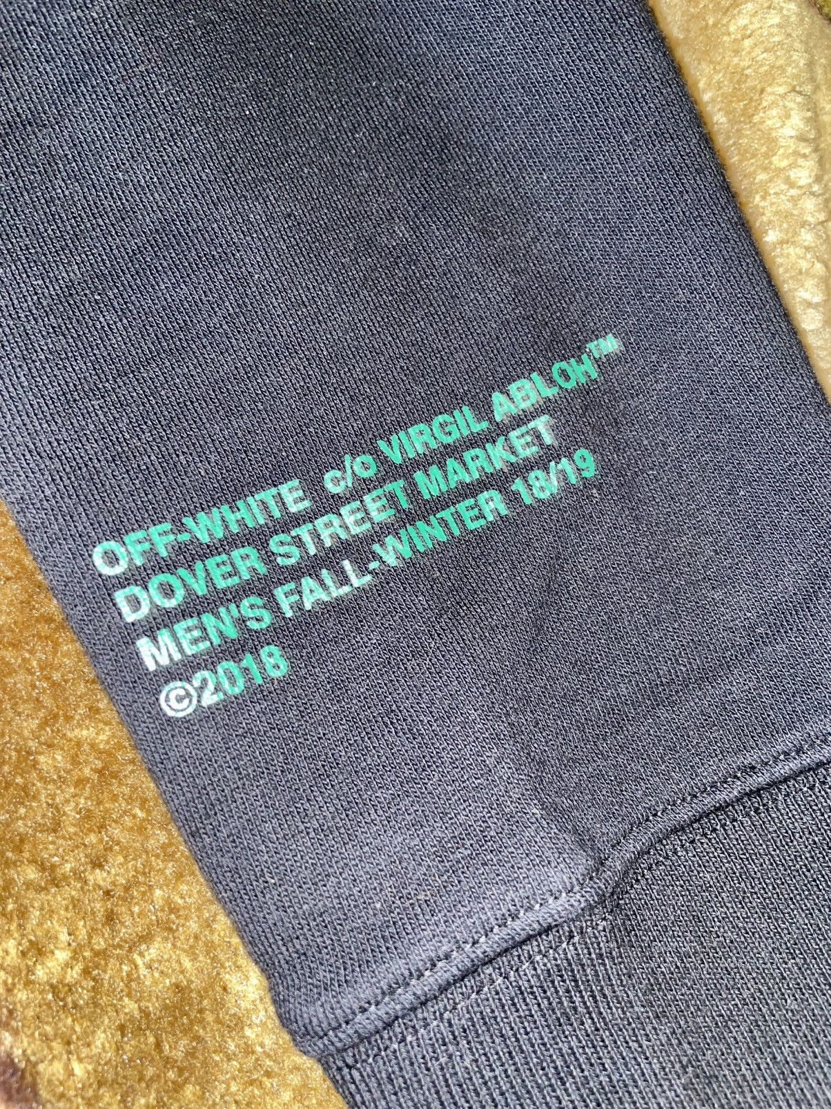 Dover Street Market × Off-White OFF-WHITE DOVER STREET MARKET HOODIE Black Green Medium New Size US M / EU 48-50 / 2 - 9 Thumbnail