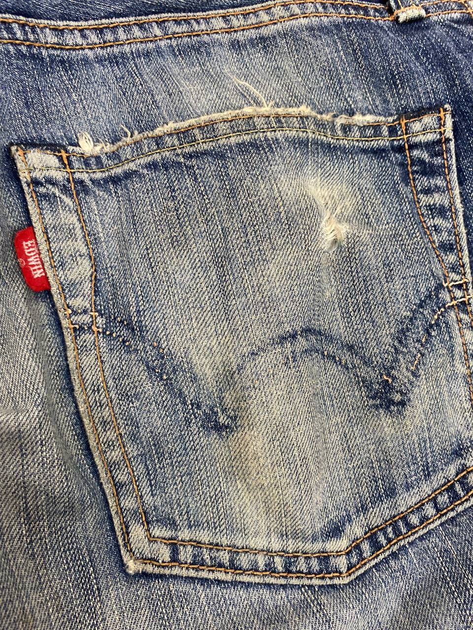 Edwin vintage edwin rebel distressed denim top button missing Size US 33 - 7 Thumbnail
