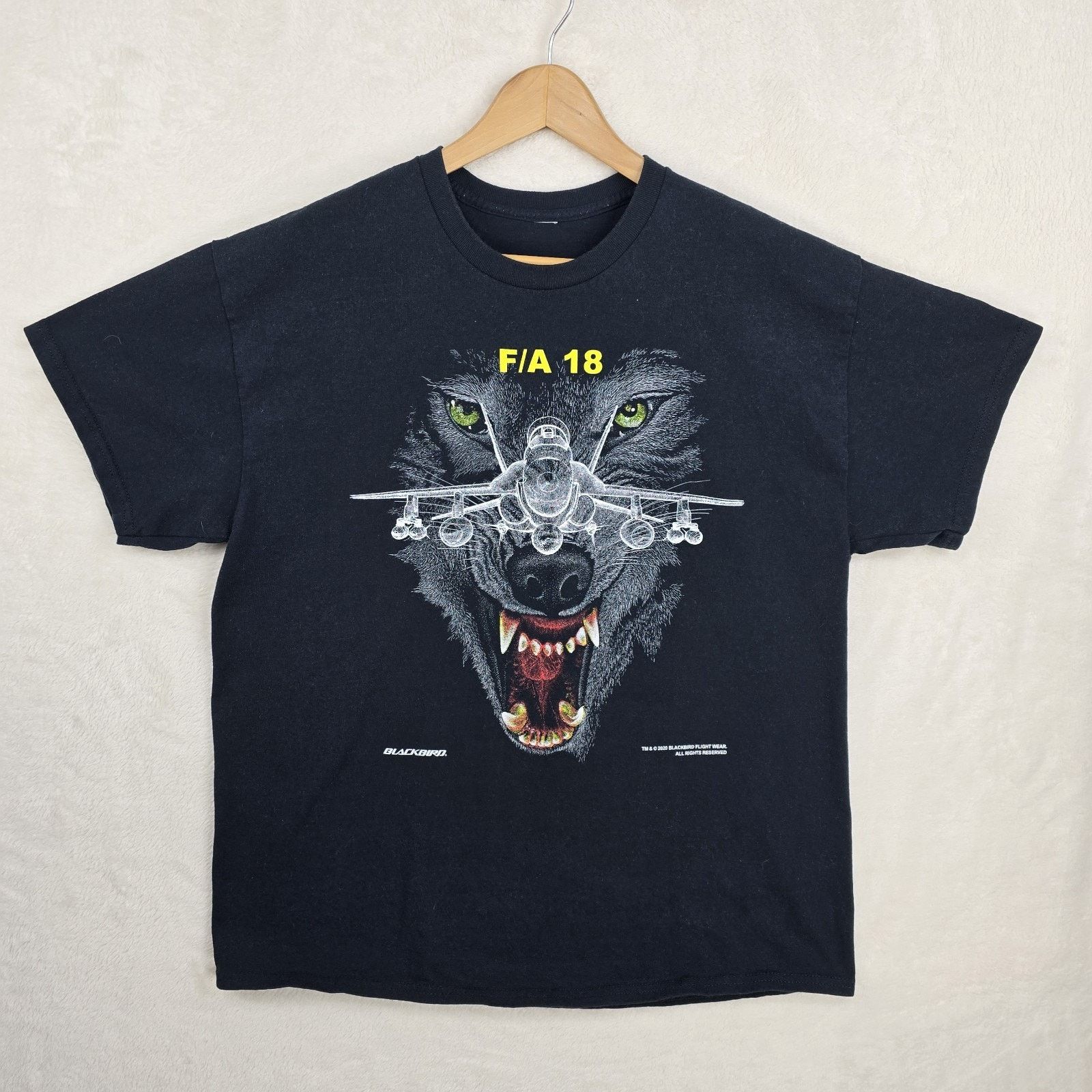 Other FA-18 Super Hornet Fighter Double Side T-shirt Blackbird XL Size US XL / EU 56 / 4 - 2 Thumbnail