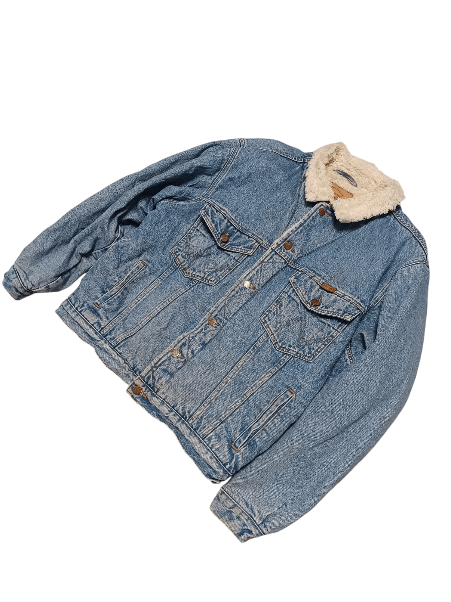 Wrangler WRANGLER SHERPA VINTAGE MADE IN USA DENIM WARM WINTER JACKET Size US L / EU 52-54 / 3 - 2 Thumbnail