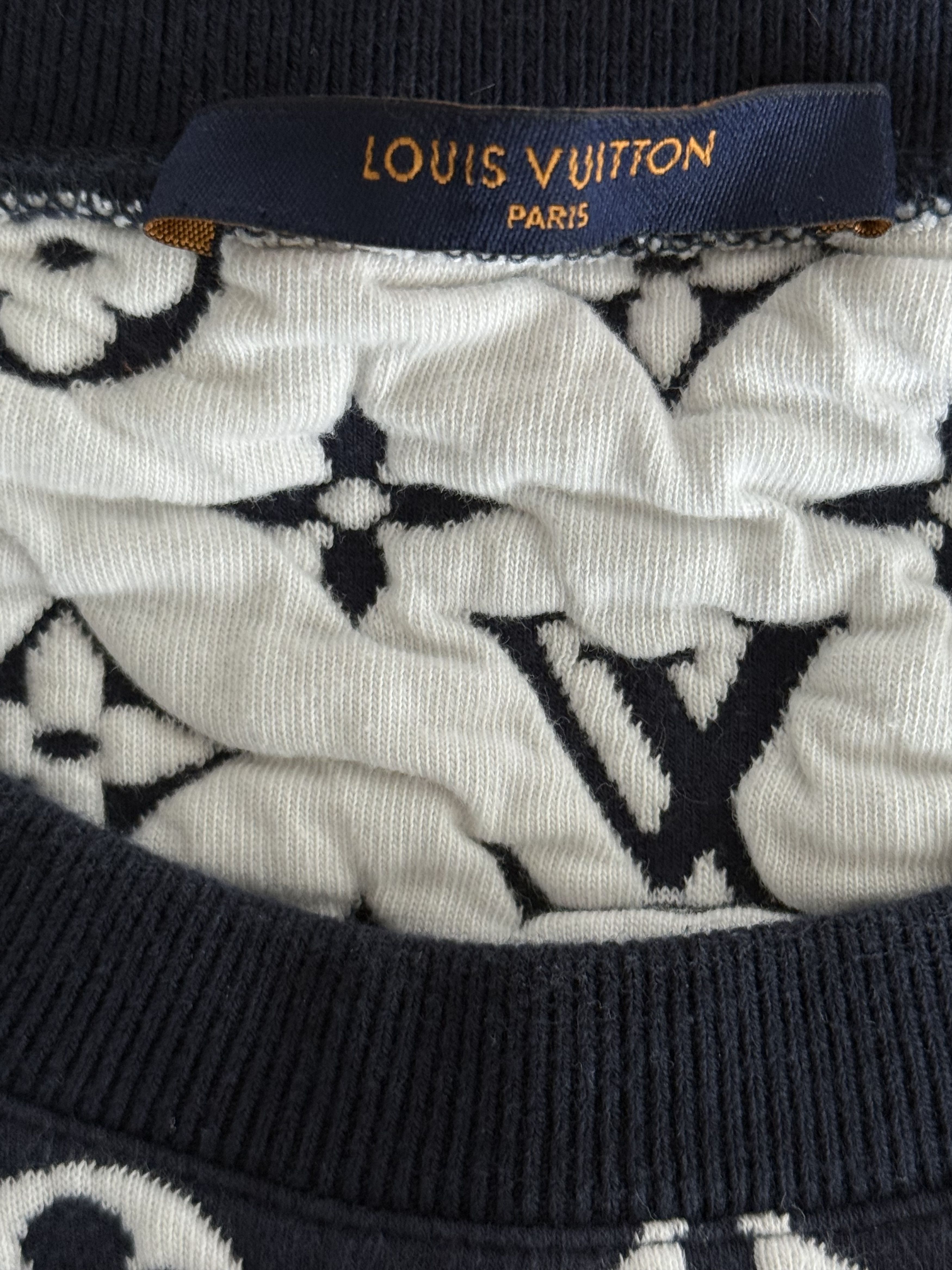 Louis Vuitton Louis Vuitton Navy Monogram Sweater Size US XXL / EU 58 / 5 - 3 Thumbnail