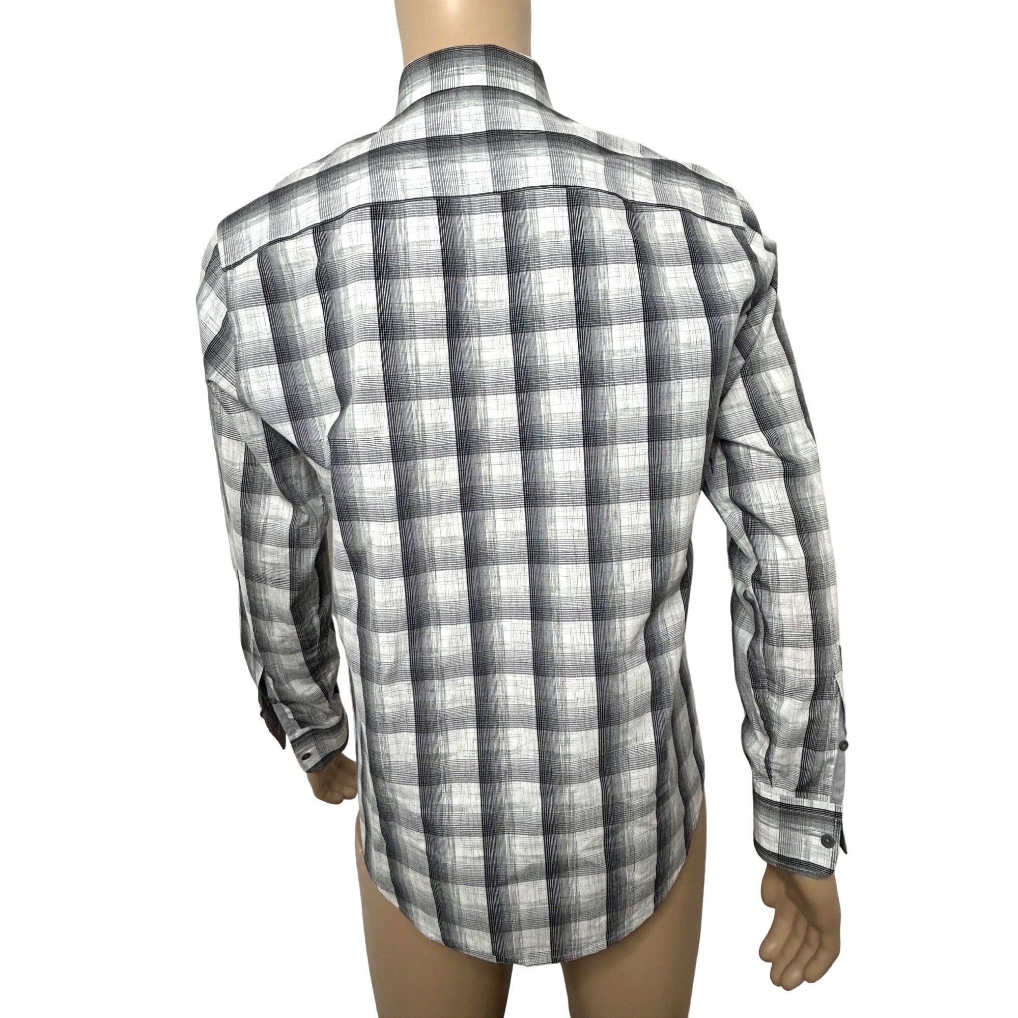 Joseph Abboud Joseph Abboud Men’s Shirt Button Down M Slim Fit Plaid Black Size US M / EU 48-50 / 2 - 5 Thumbnail