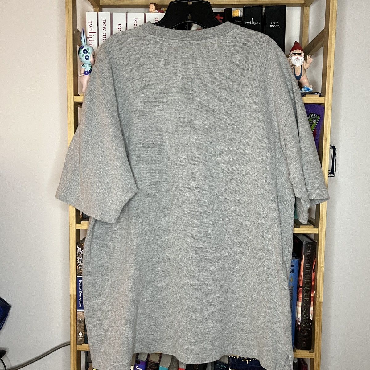 Vintage Marino Bay Button Up Henley Grey Short Sleeve Shirt Size XL Size US XL / EU 56 / 4 - 4 Thumbnail