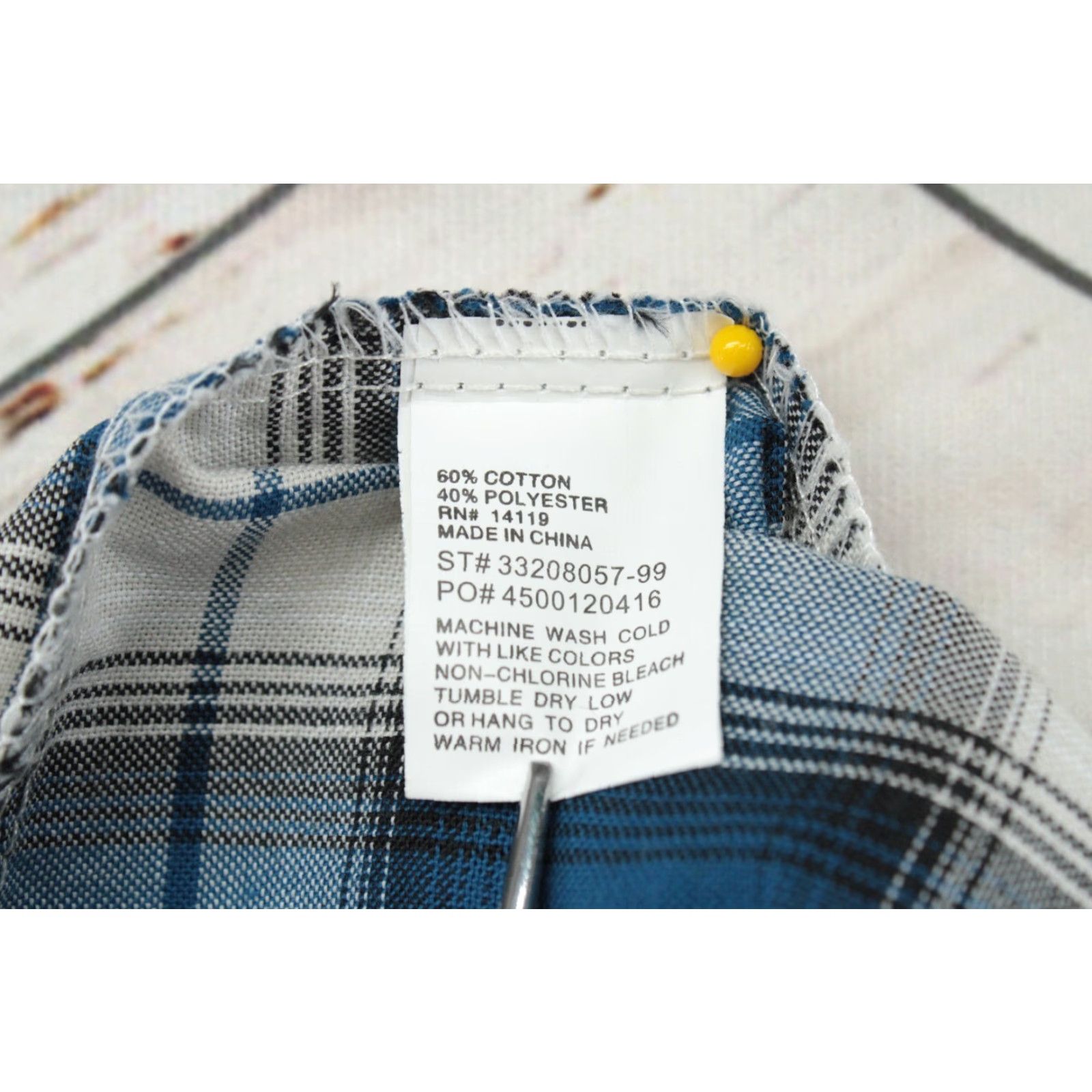 Vintage VTG Ely Cattleman Shirt Mens XL Blue White Plaid Western Pearl Snap Barrell Cuff Size US XL / EU 56 / 4 - 7 Thumbnail