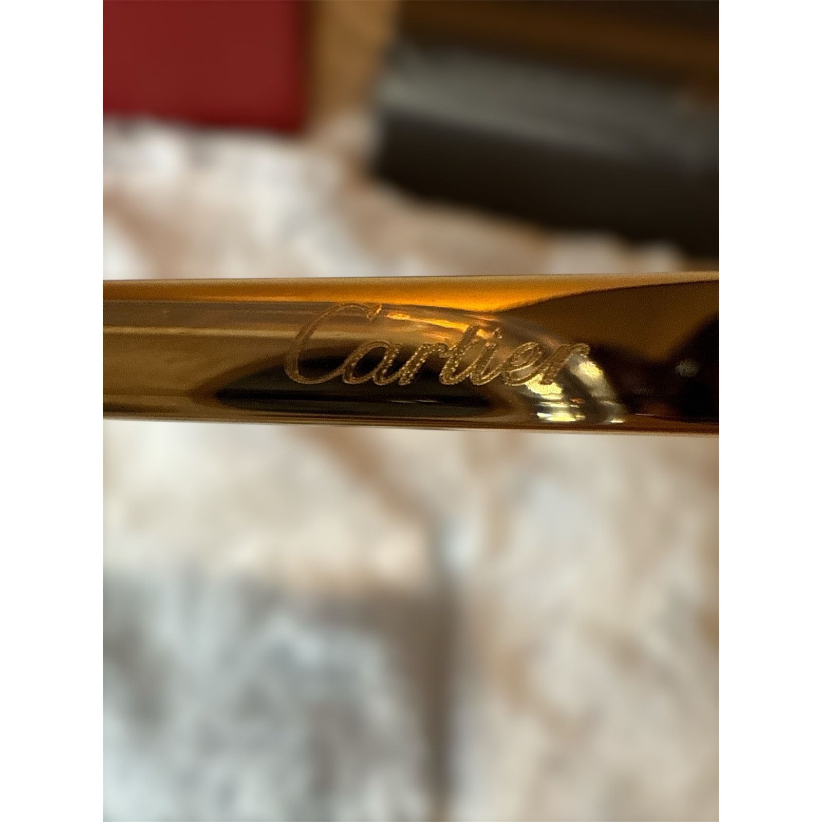 Cartier Cartier Cat-eye Havana Gold Violet Sunglasses CT0215SA Size ONE SIZE - 6 Thumbnail