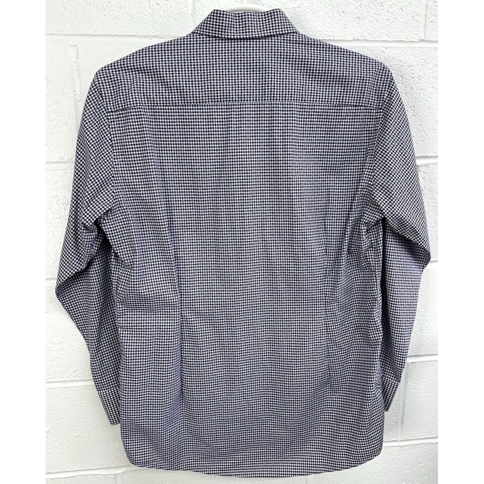 Eton Eton Slim White Gingham Rainbow Polka Dot L/S Button Shirt XL Size 46R - 4 Thumbnail