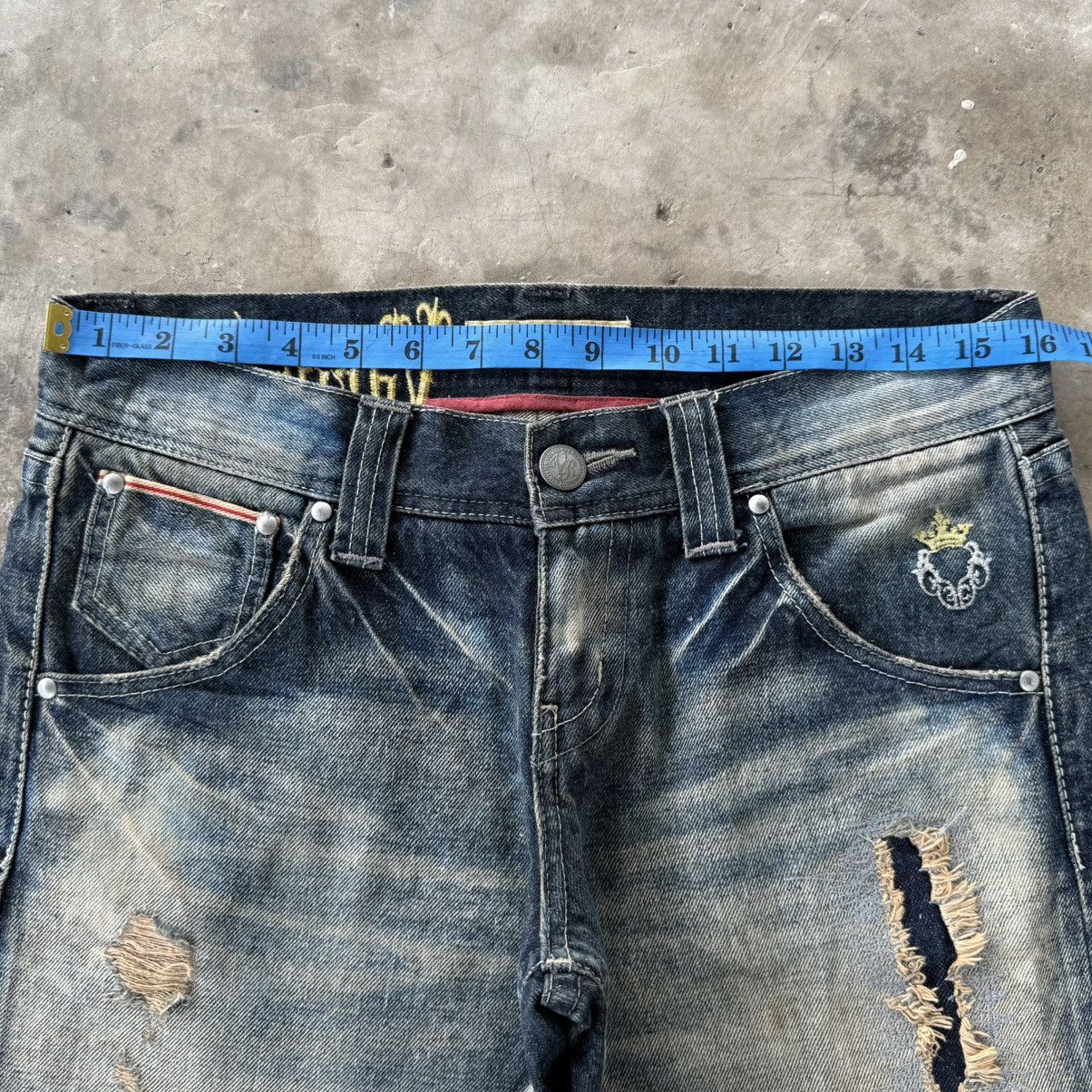 Japanese Brand W32 Vintage Varosh Selvedge Flare Boot cut Rusty Denim Jean Size US 32 / EU 48 - 5 Thumbnail