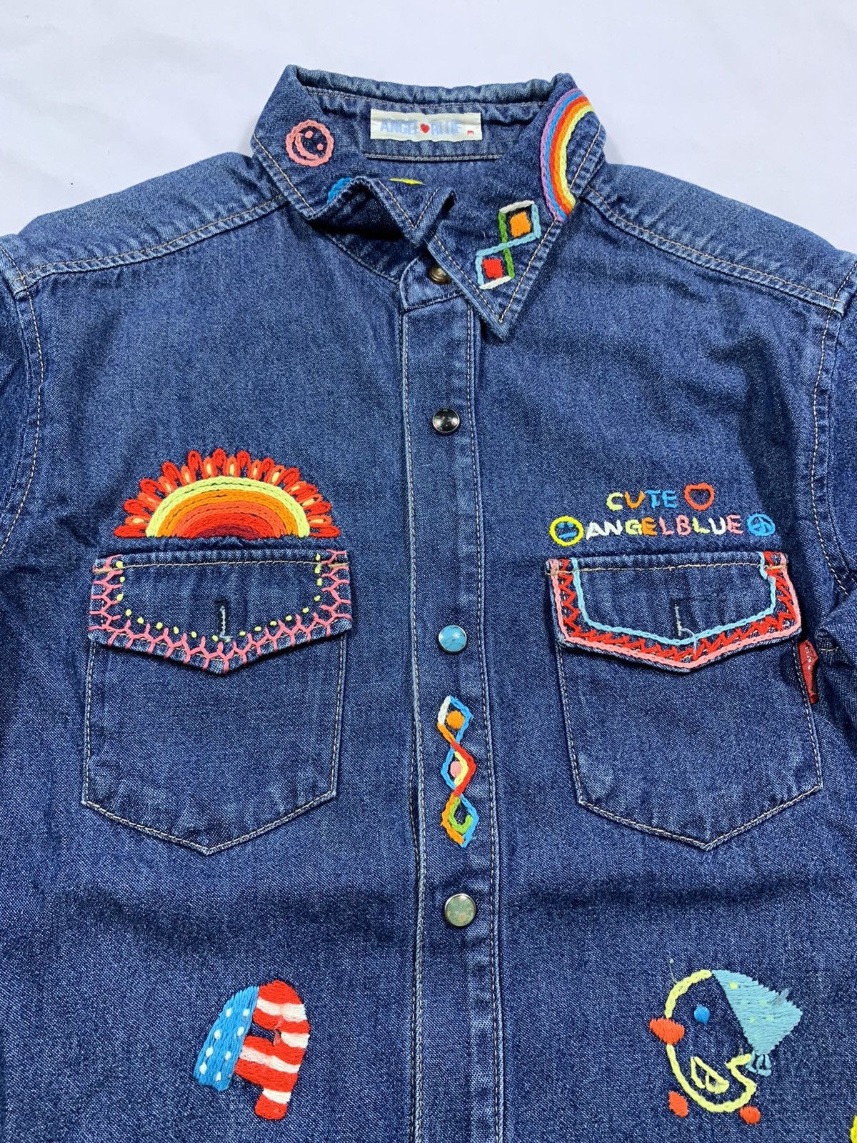 Angel Blue 2000’s Angel Blue Denim Shirt Size US S / EU 44-46 / 1 - 3 Thumbnail