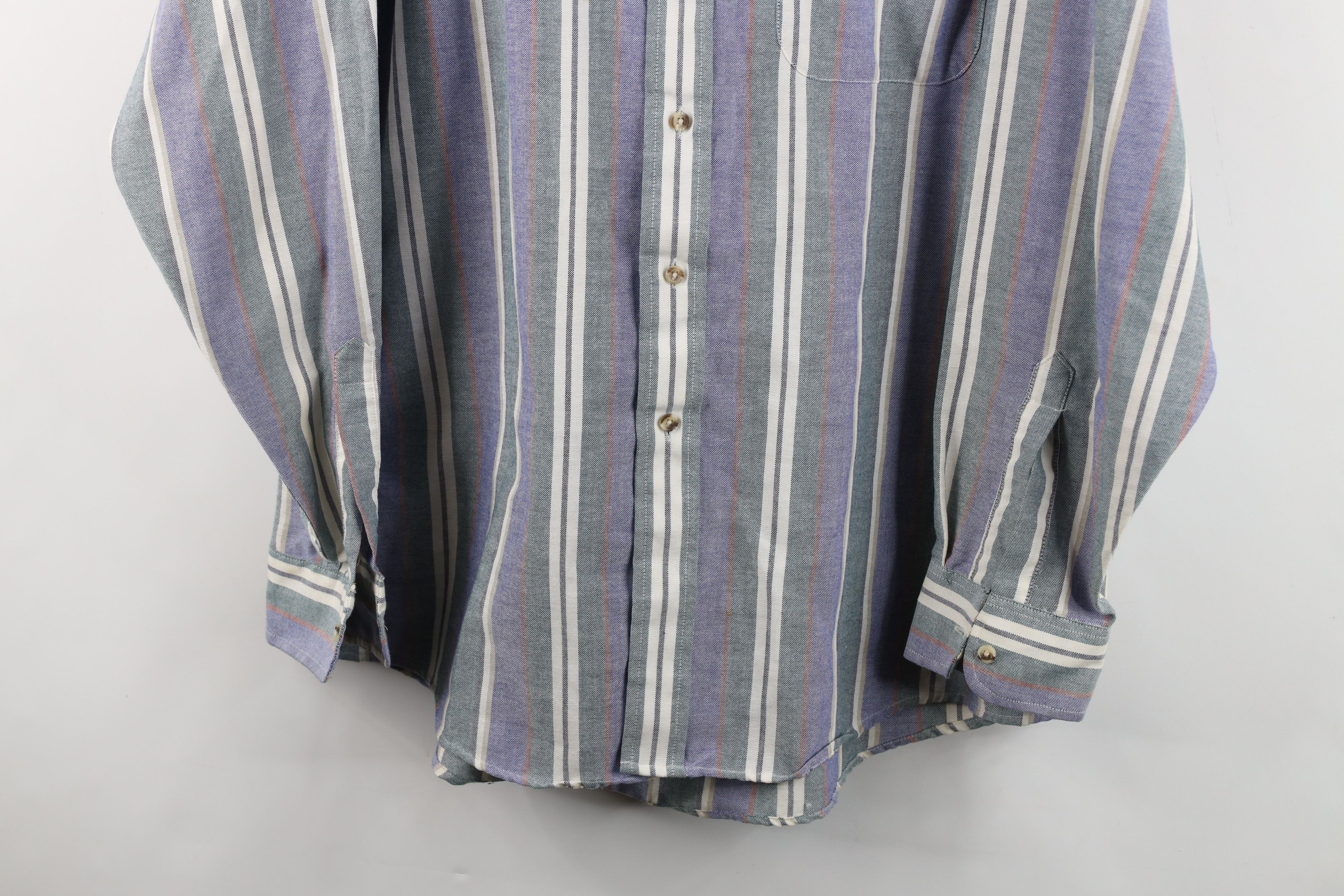 Vintage Vintage 90s Streetwear Block Oxford Cotton Button Down Shirt Size US XL / EU 56 / 4 - 3 Thumbnail