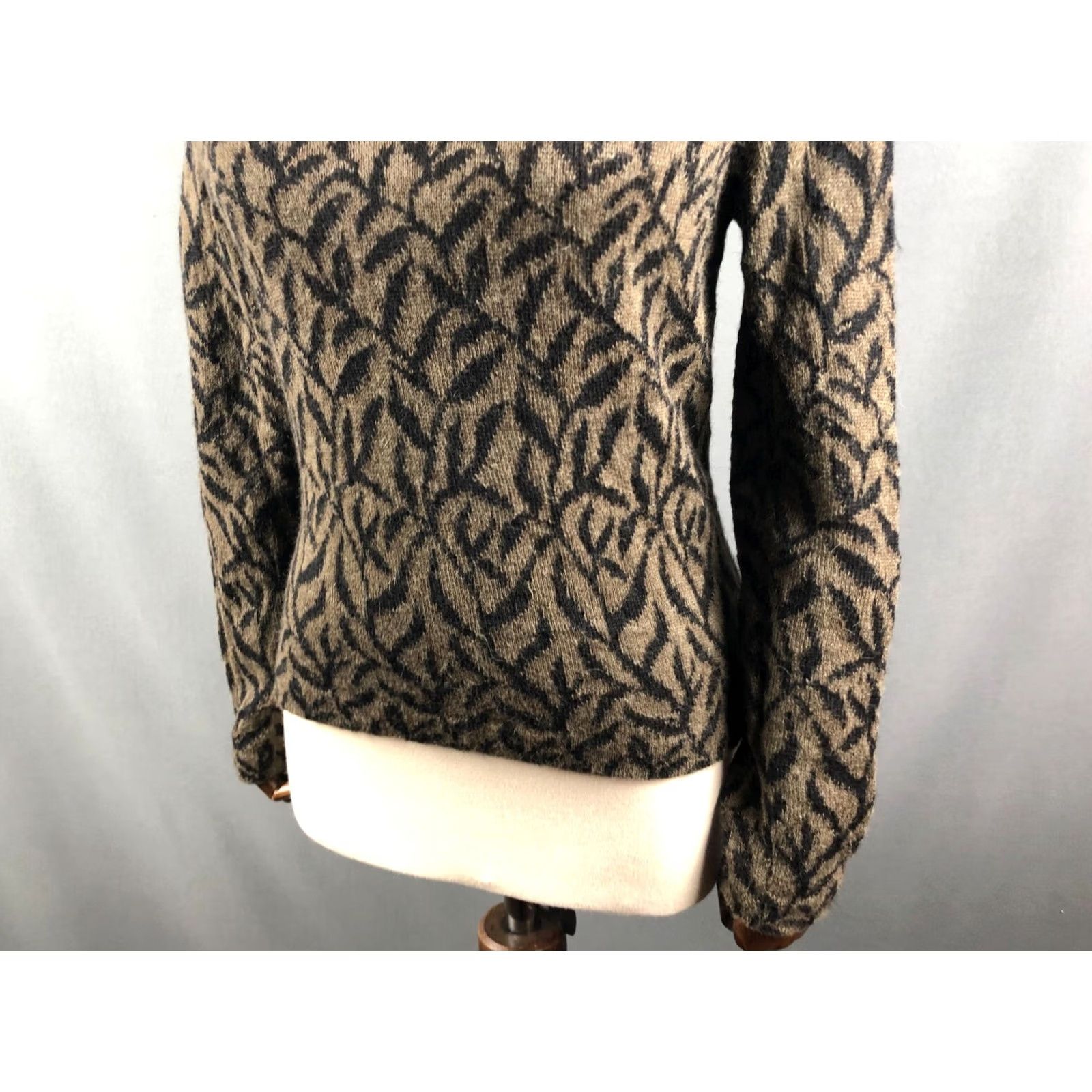Vintage Millma Pullover Alpaca Green Women S Patterned Turtleneck Knit Sweater Size S / US 4 / IT 40 - 6 Thumbnail